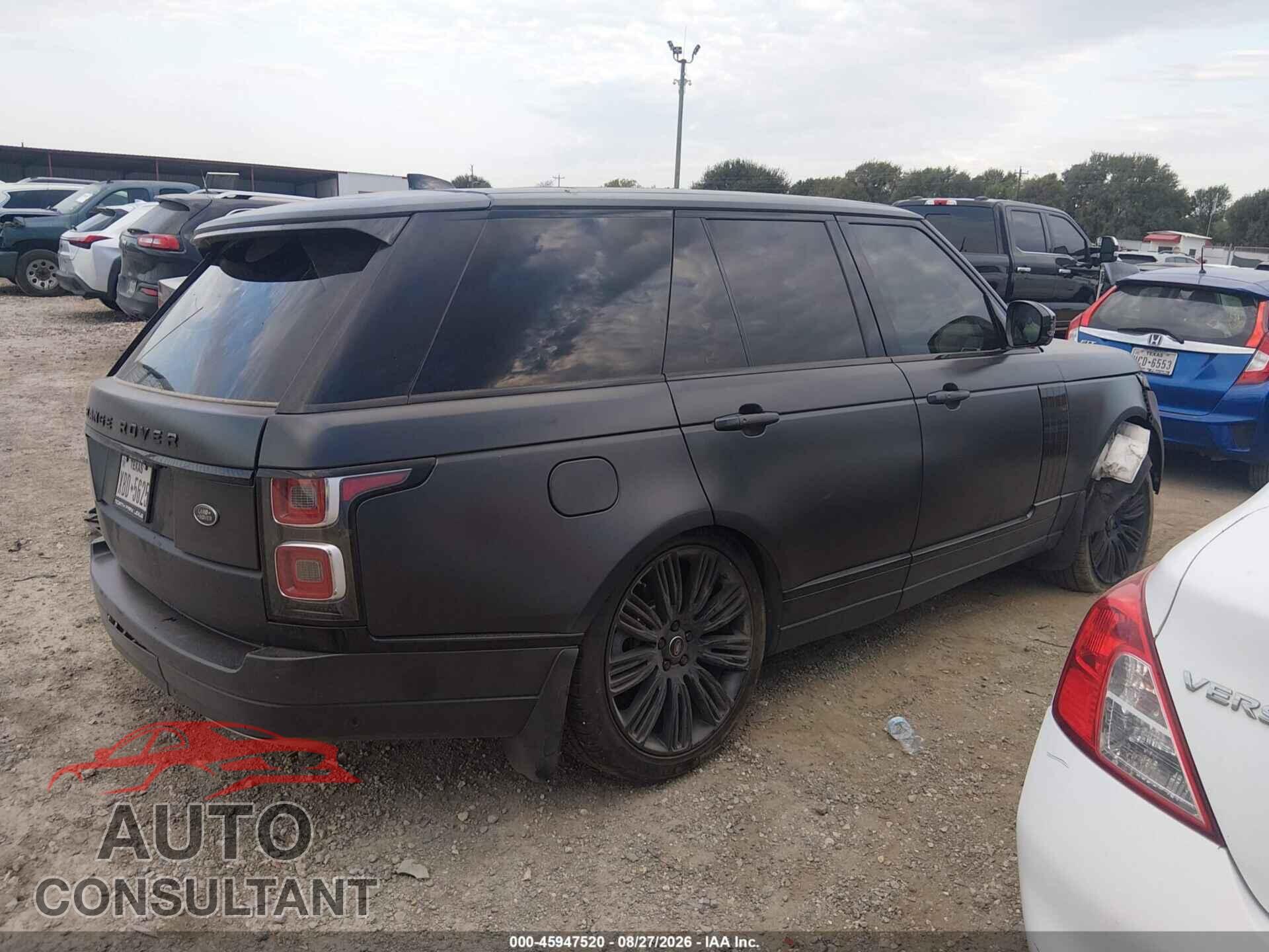 LAND ROVER RANGE ROVER 2019 - SALGS2RE1KA522242