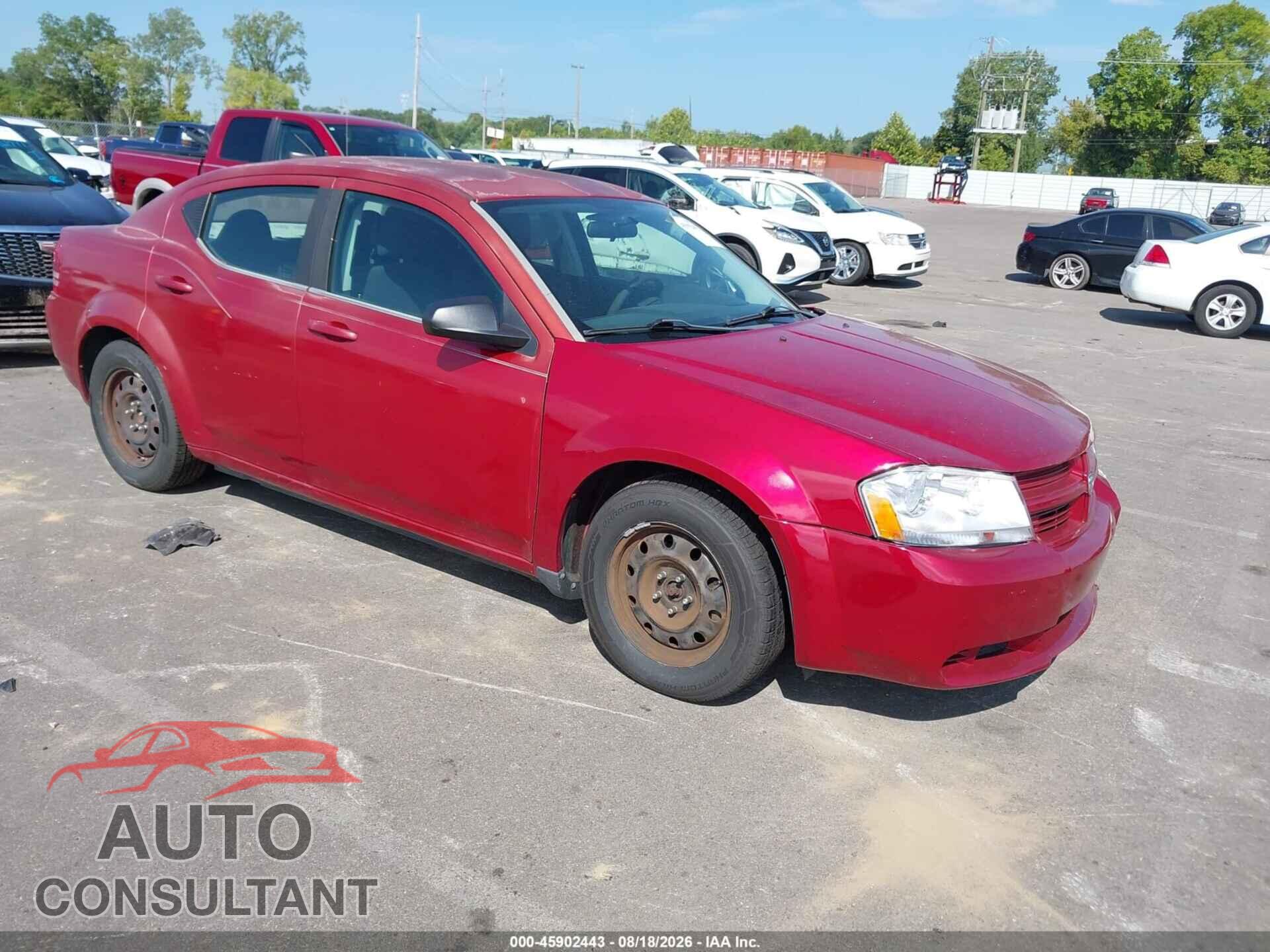 DODGE AVENGER 2010 - 1B3CC4FB2AN211243