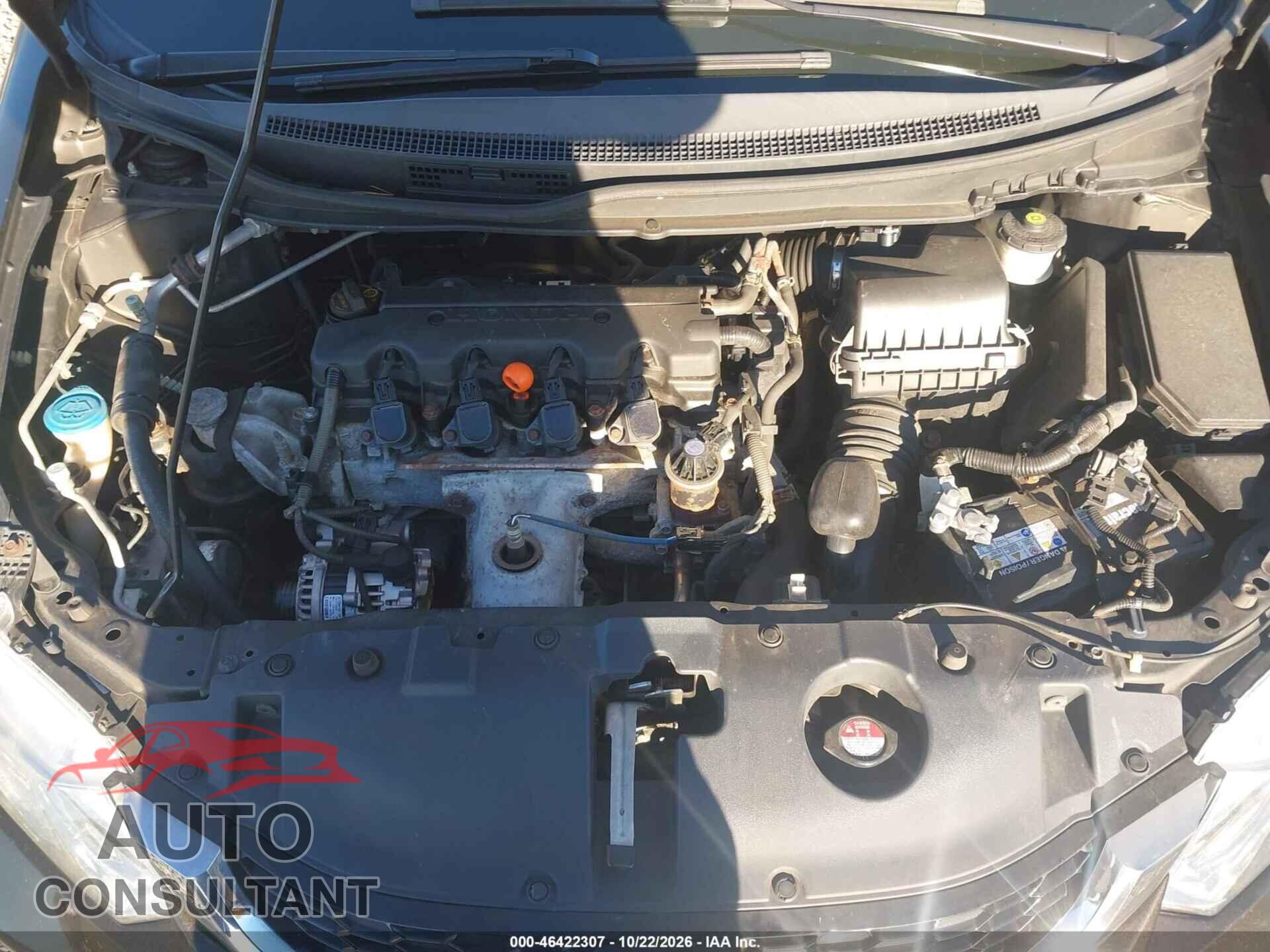 HONDA CIVIC 2013 - 19XFB2F86DE215814
