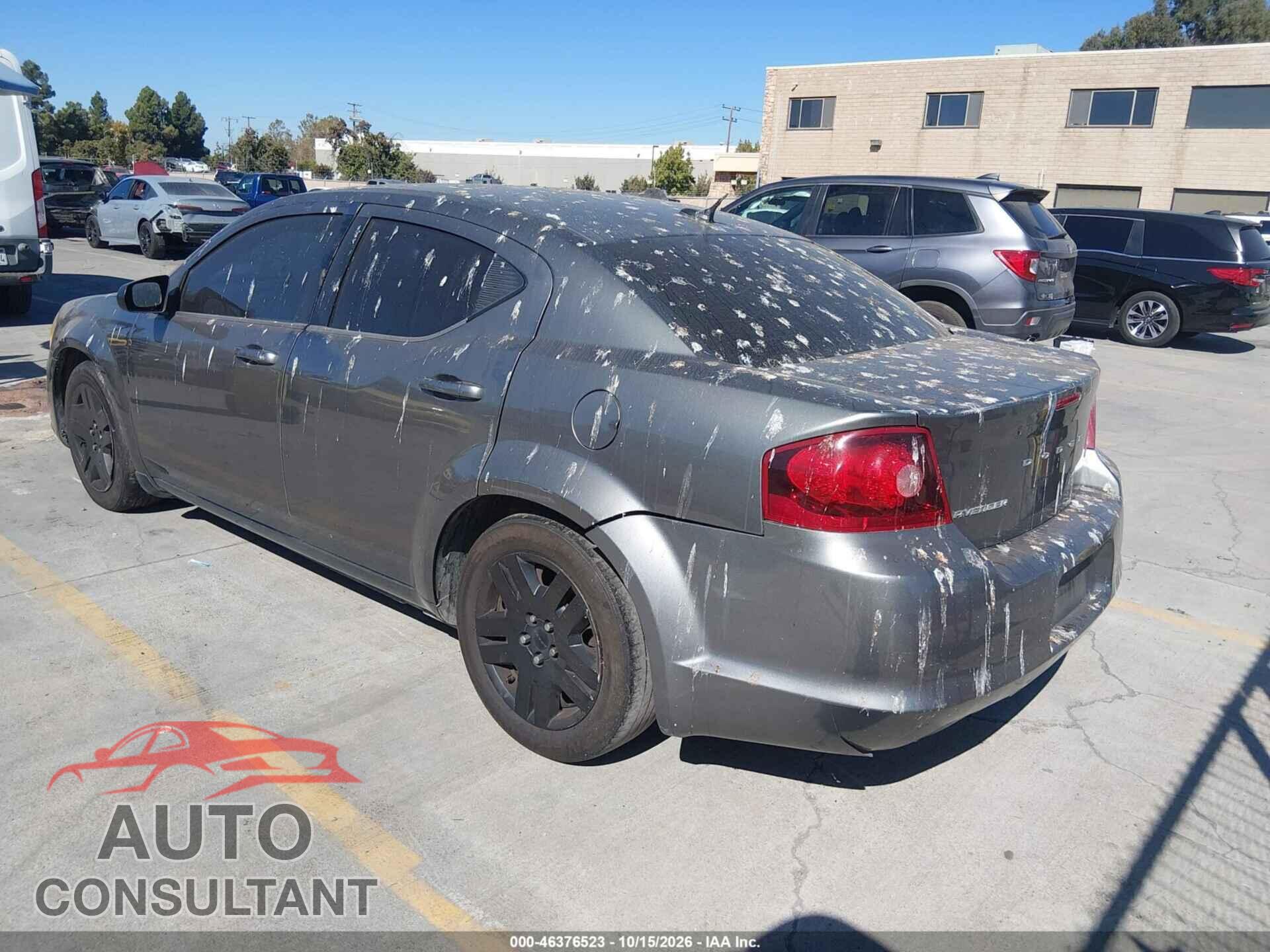 DODGE AVENGER 2013 - 1C3CDZAG5DN710123