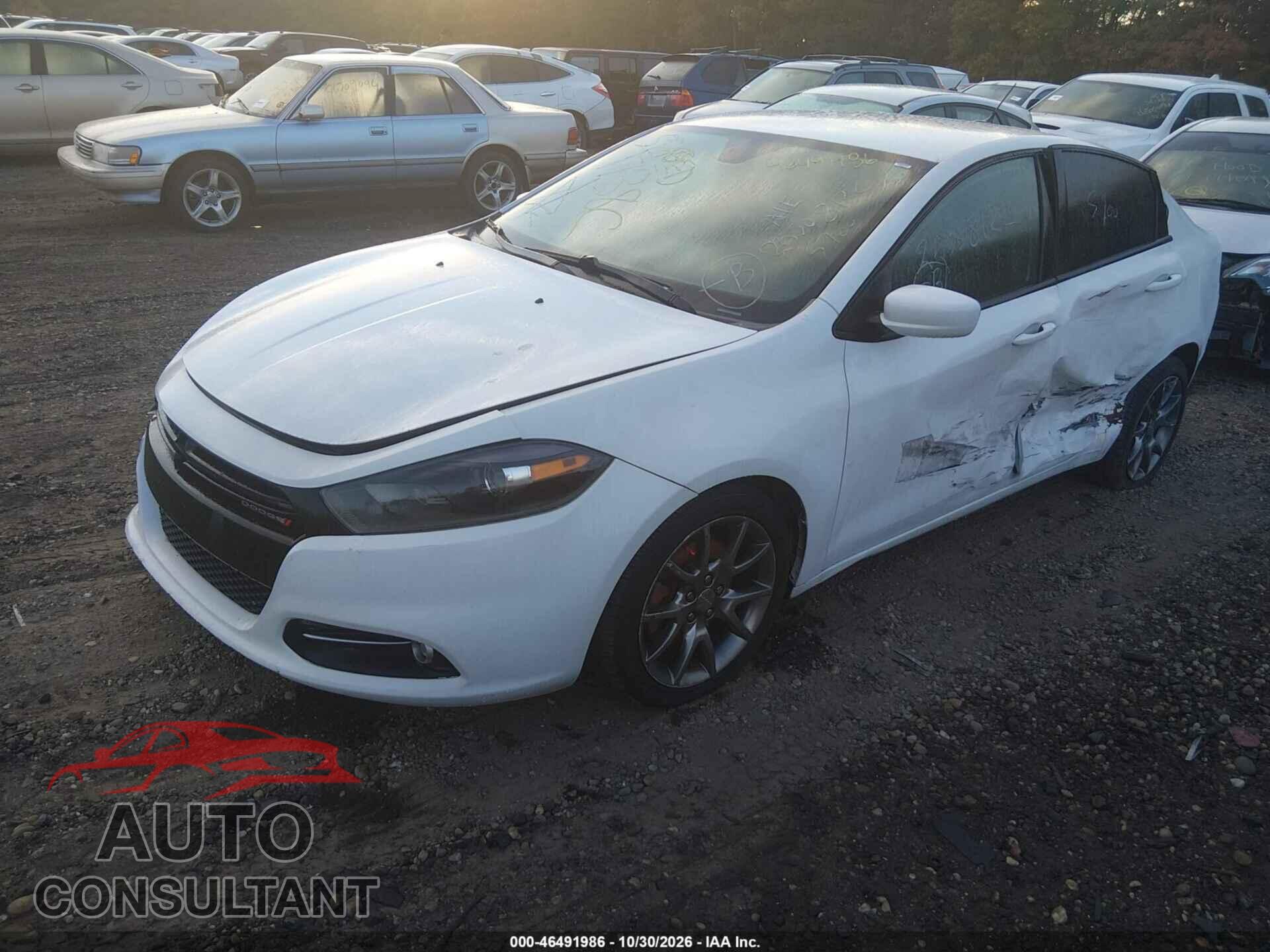 DODGE DART 2015 - 1C3CDFBB8FD119231
