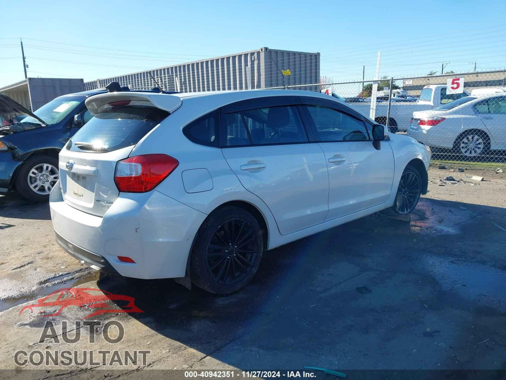 SUBARU IMPREZA 2012 - JF1GPAF66CH211971