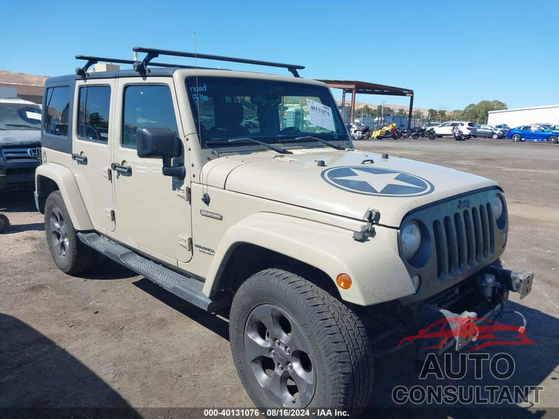 JEEP WRANGLER UNLIMITED 2017 - 1C4BJWDG6HL604761