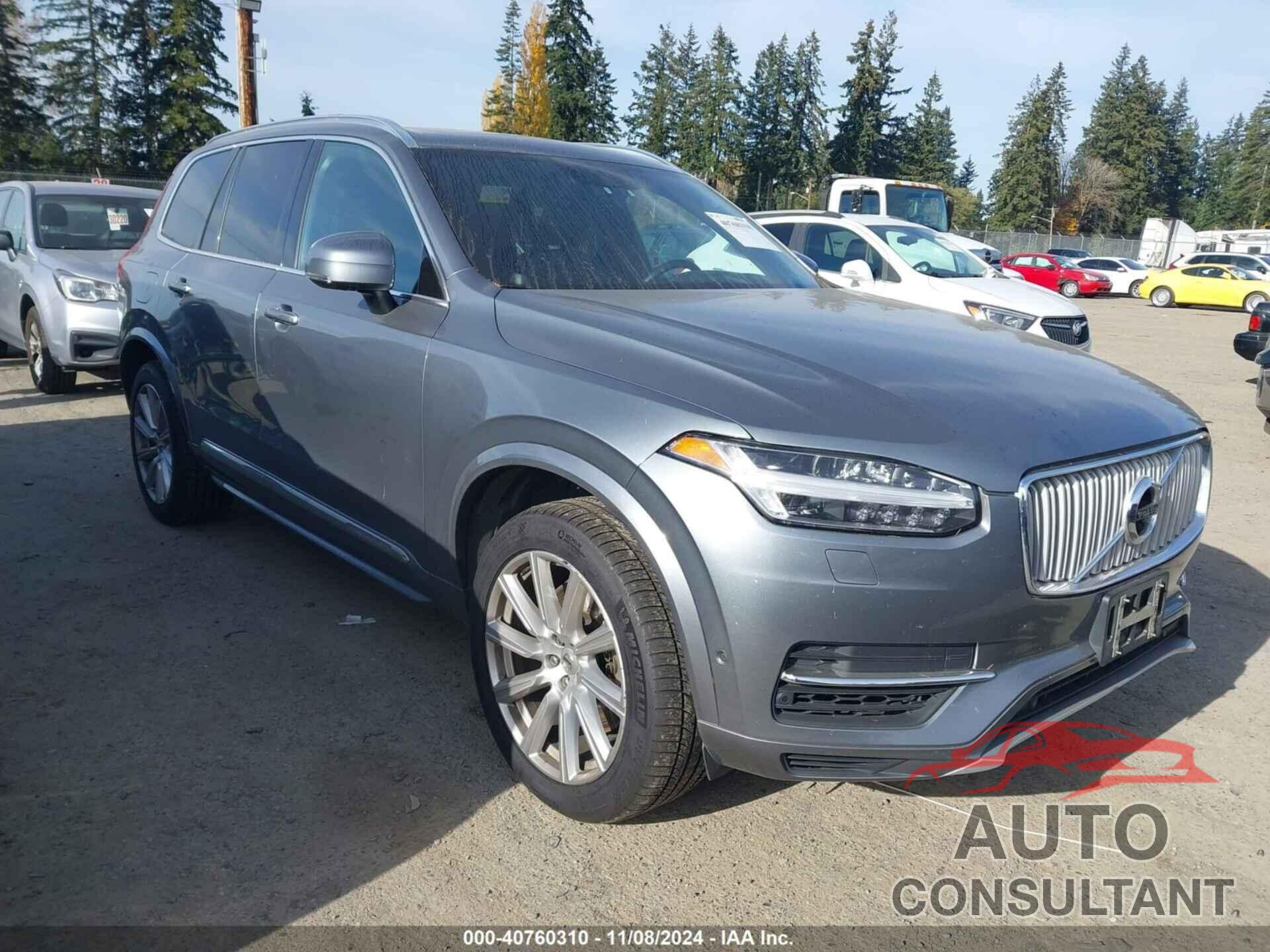 VOLVO XC90 HYBRID 2016 - YV4BC0PL0G1069871