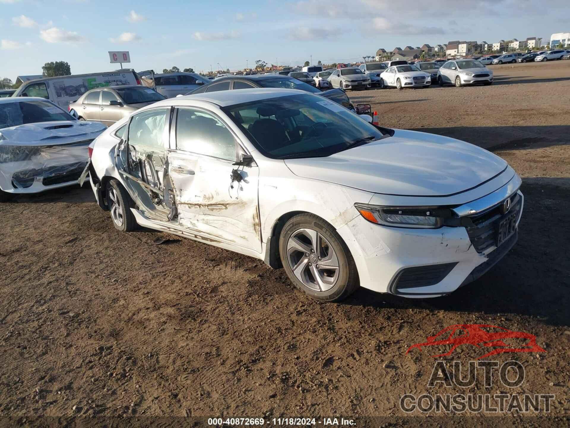 HONDA INSIGHT 2019 - 19XZE4F5XKE014470