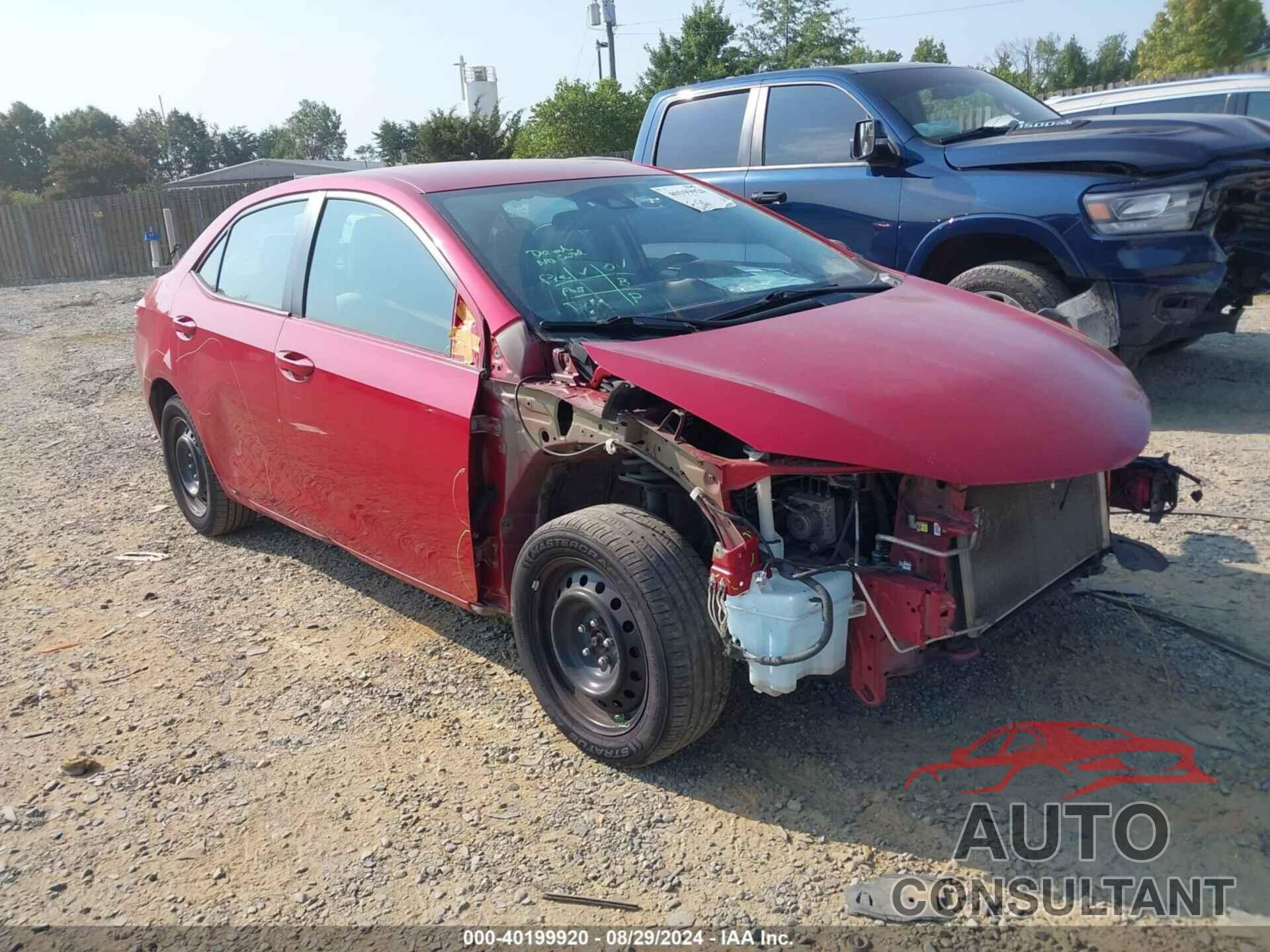 TOYOTA COROLLA 2017 - 2T1BURHE9HC889805