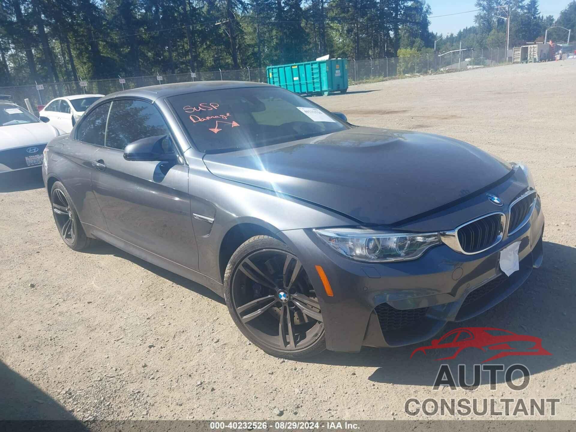 BMW M4 2016 - WBS3U9C56GP970037