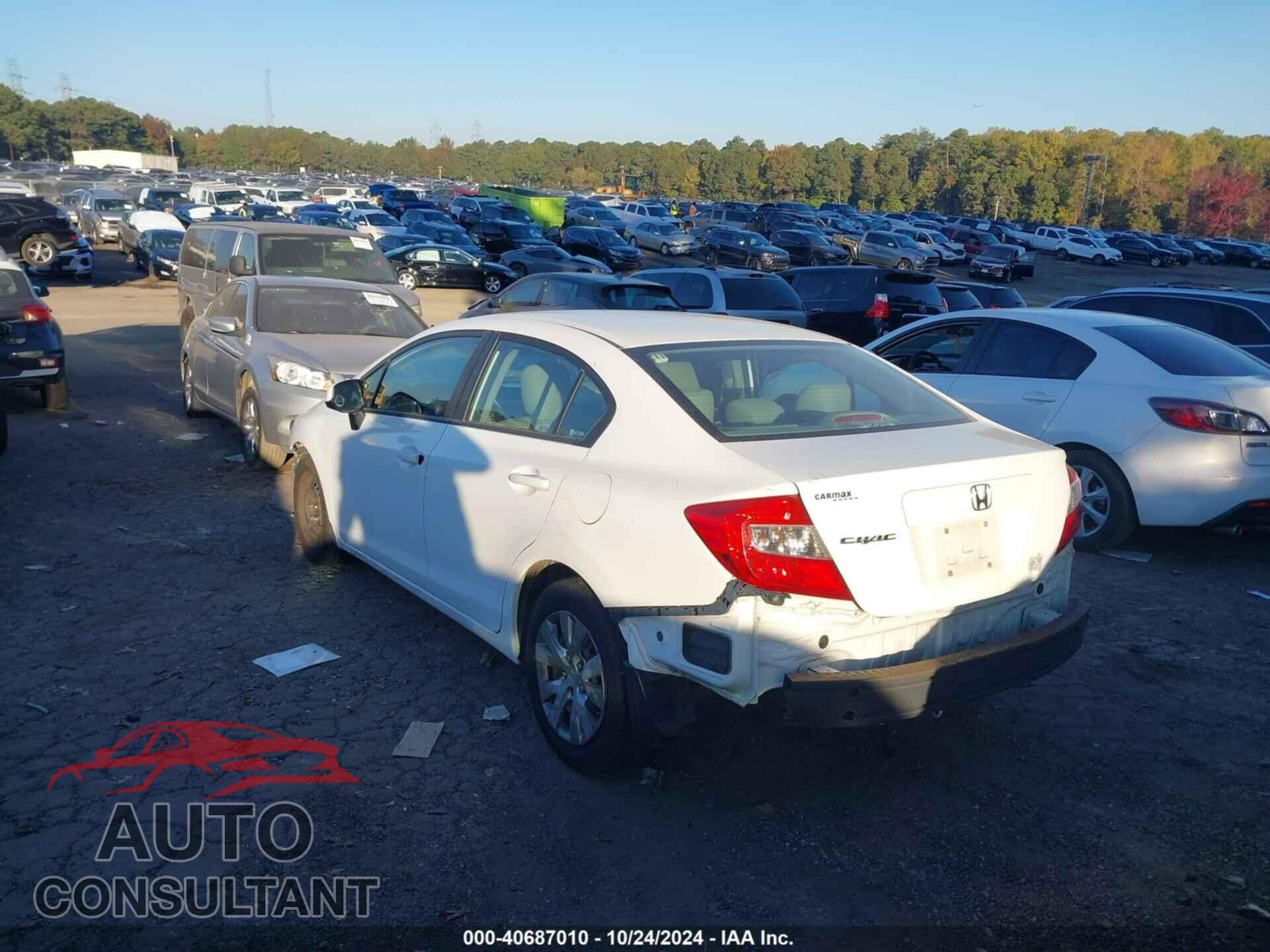 HONDA CIVIC SDN 2012 - 19XFB2F54CE084189