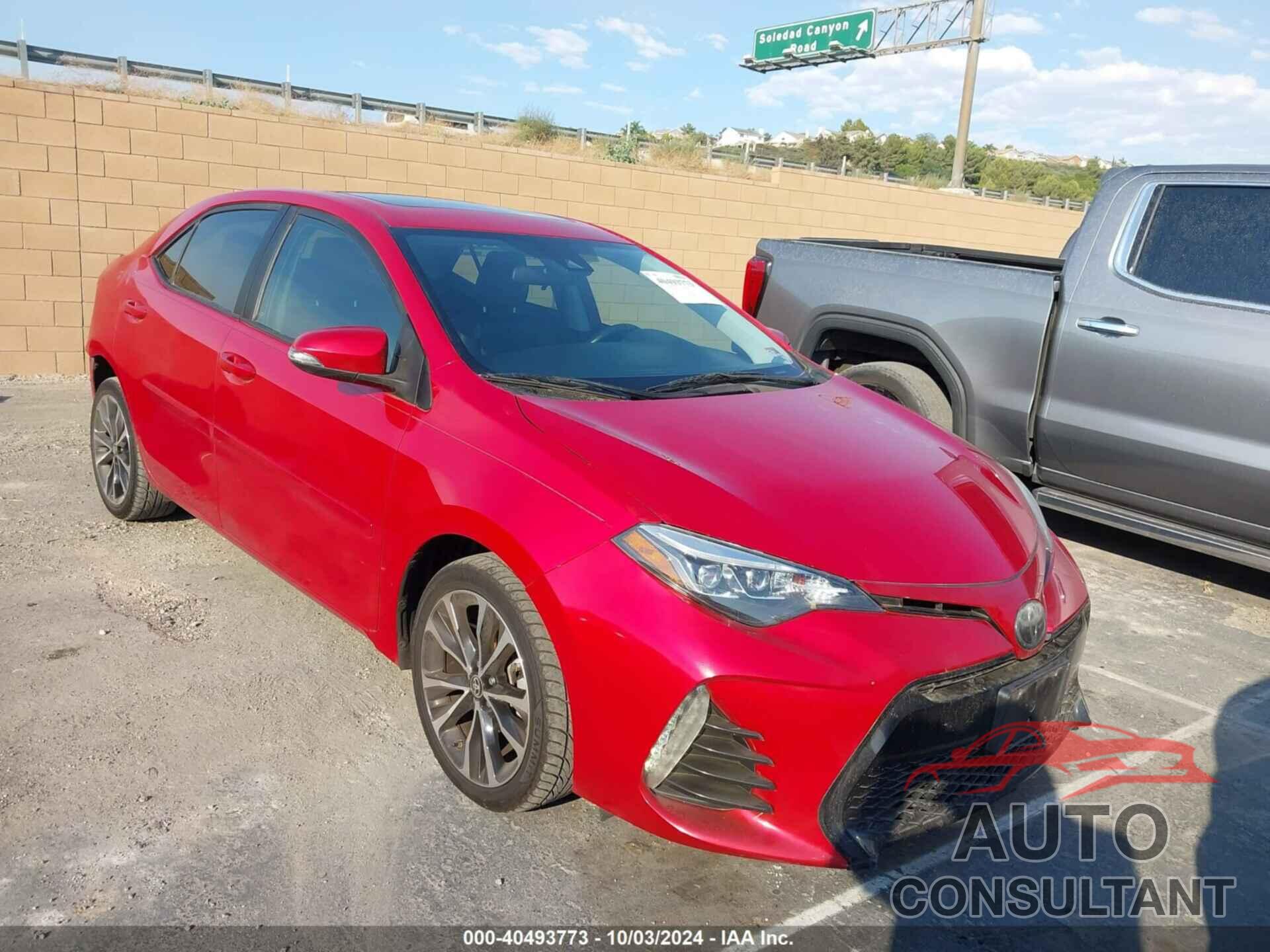 TOYOTA COROLLA 2019 - 2T1BURHE7KC218382