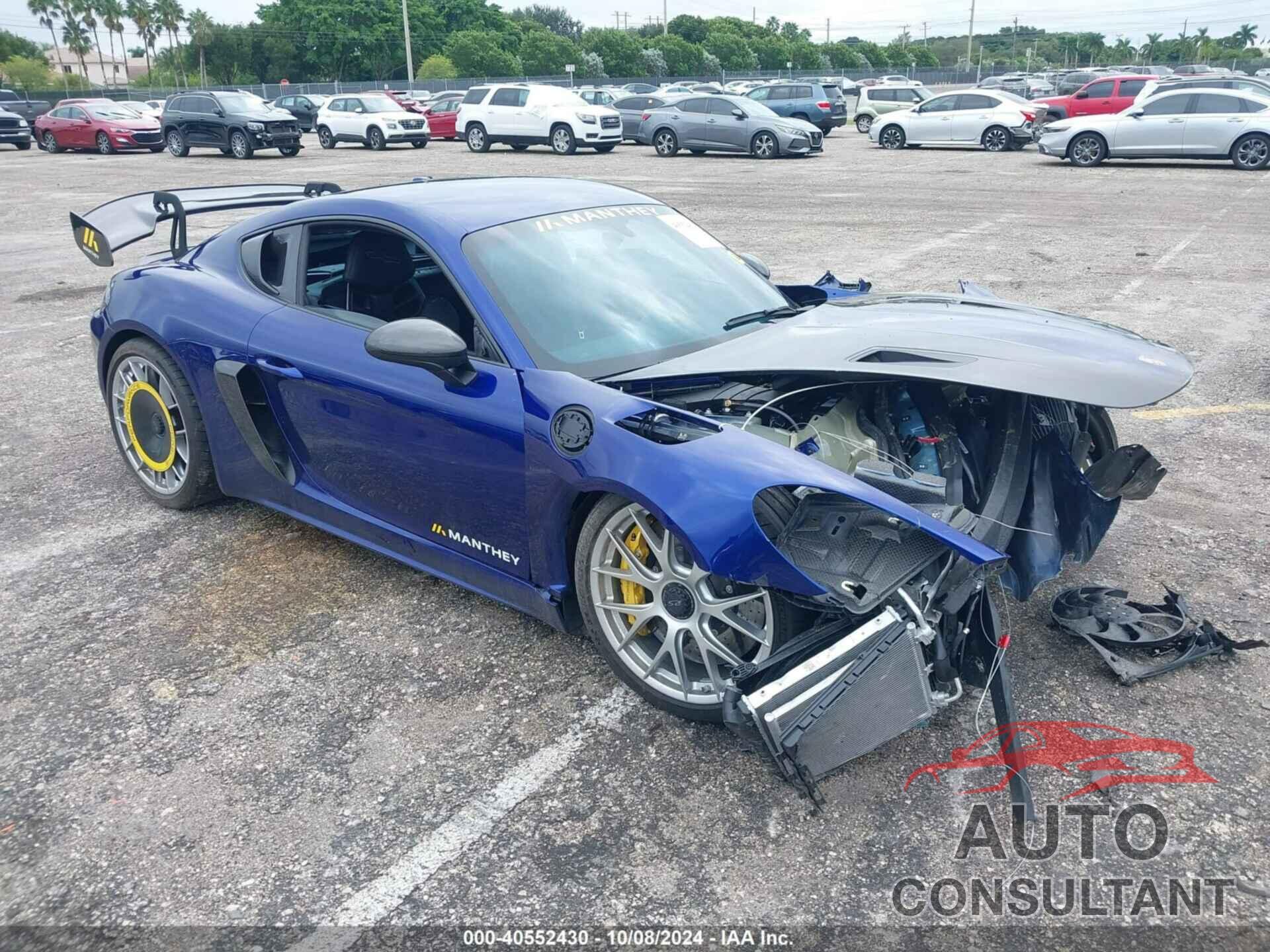 PORSCHE 718 CAYMAN 2024 - WP0AE2A86RK274617