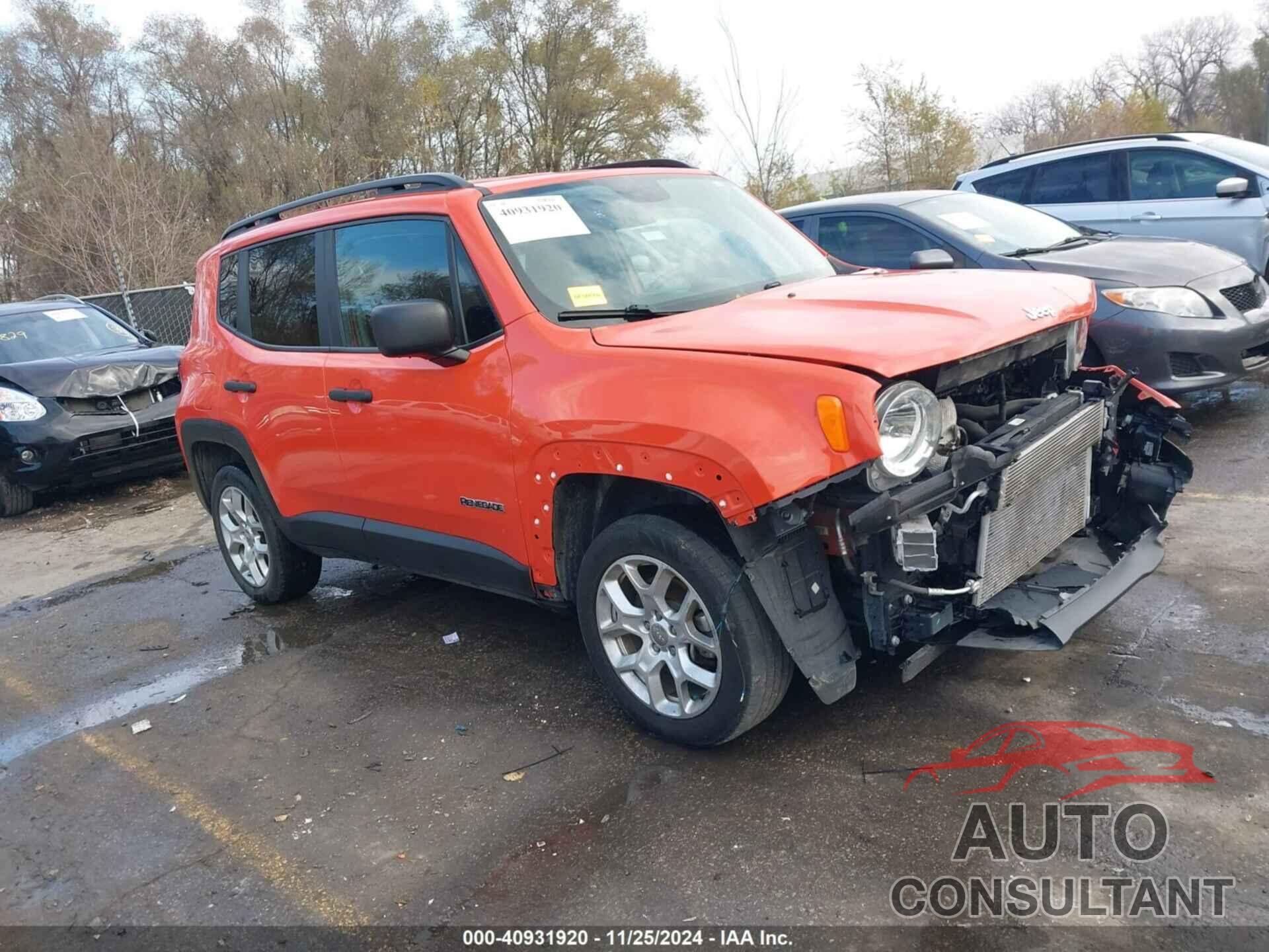 JEEP RENEGADE 2018 - ZACCJBABXJPJ55671