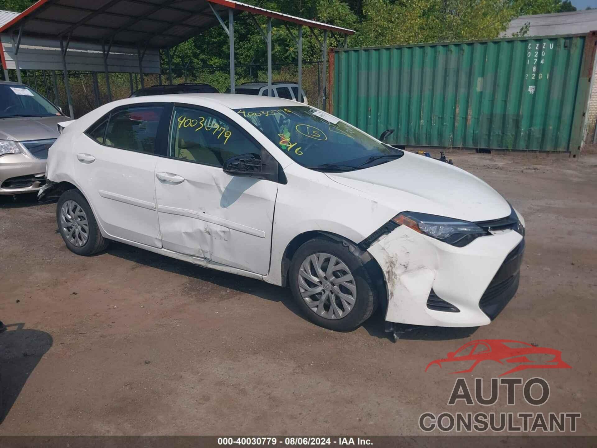 TOYOTA COROLLA 2018 - 2T1BURHEXJC054592