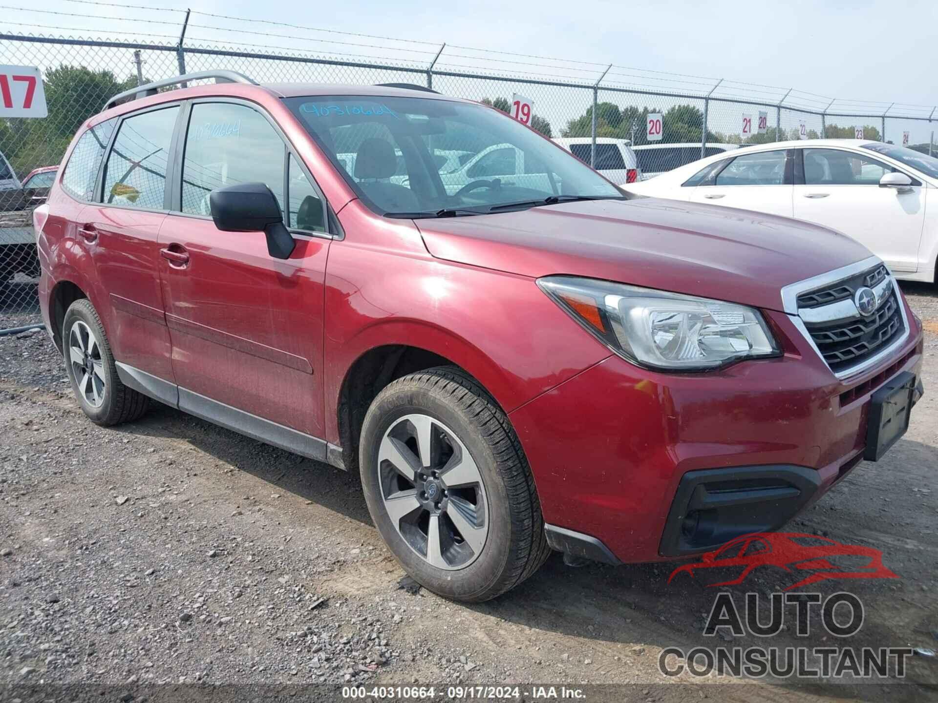 SUBARU FORESTER 2017 - JF2SJABC1HH462536