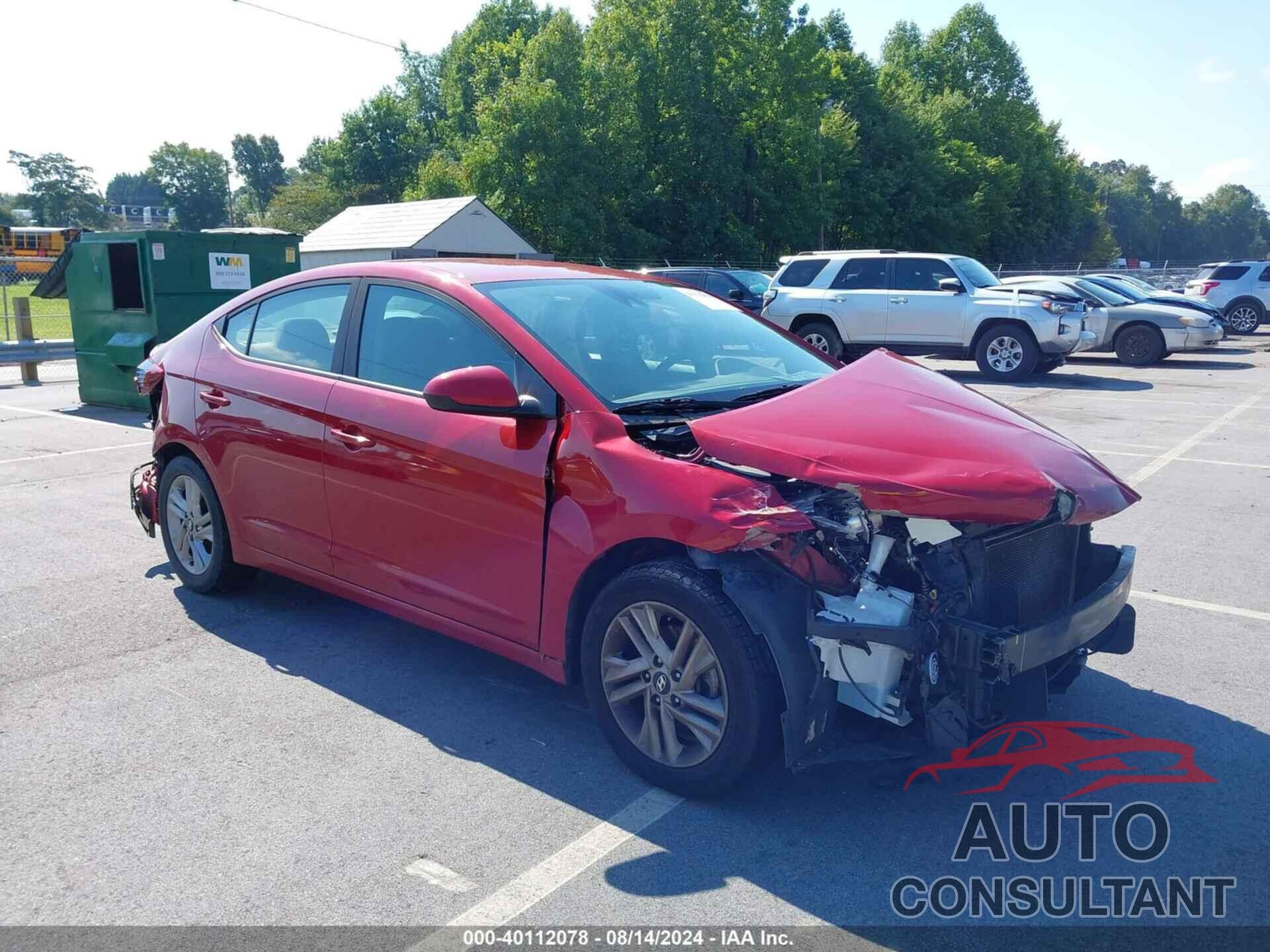 HYUNDAI ELANTRA 2019 - KMHD84LF4KU766080