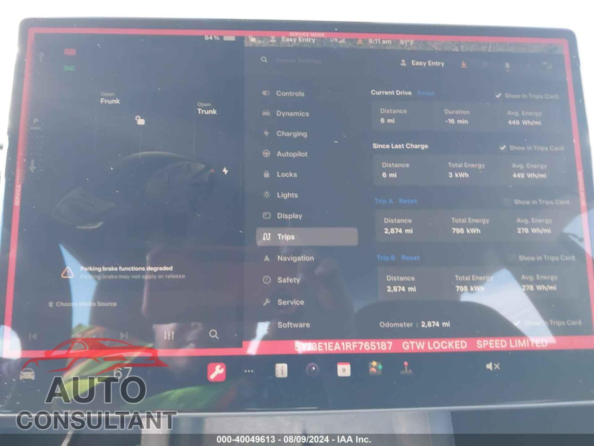 TESLA MODEL 3 2024 - 5YJ3E1EA1RF765187