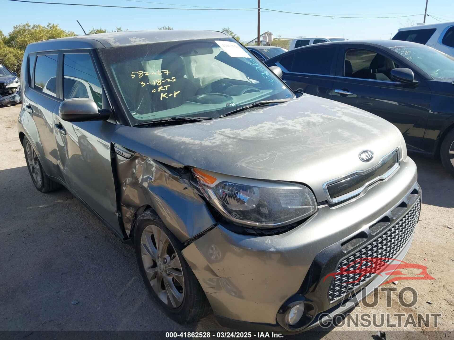 KIA SOUL 2016 - KNDJP3A53G7372638