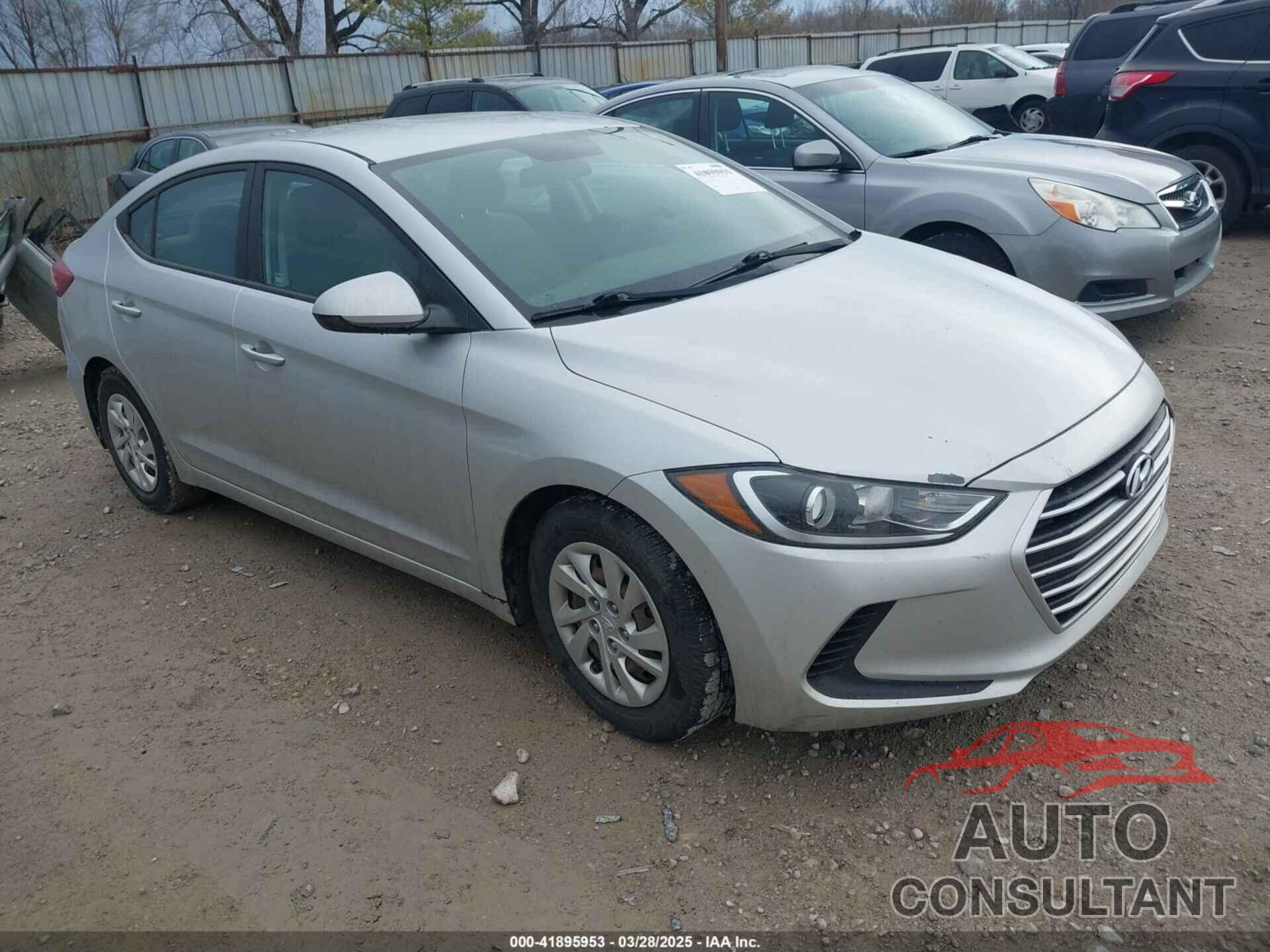 HYUNDAI ELANTRA 2017 - 5NPD74LFXHH158073