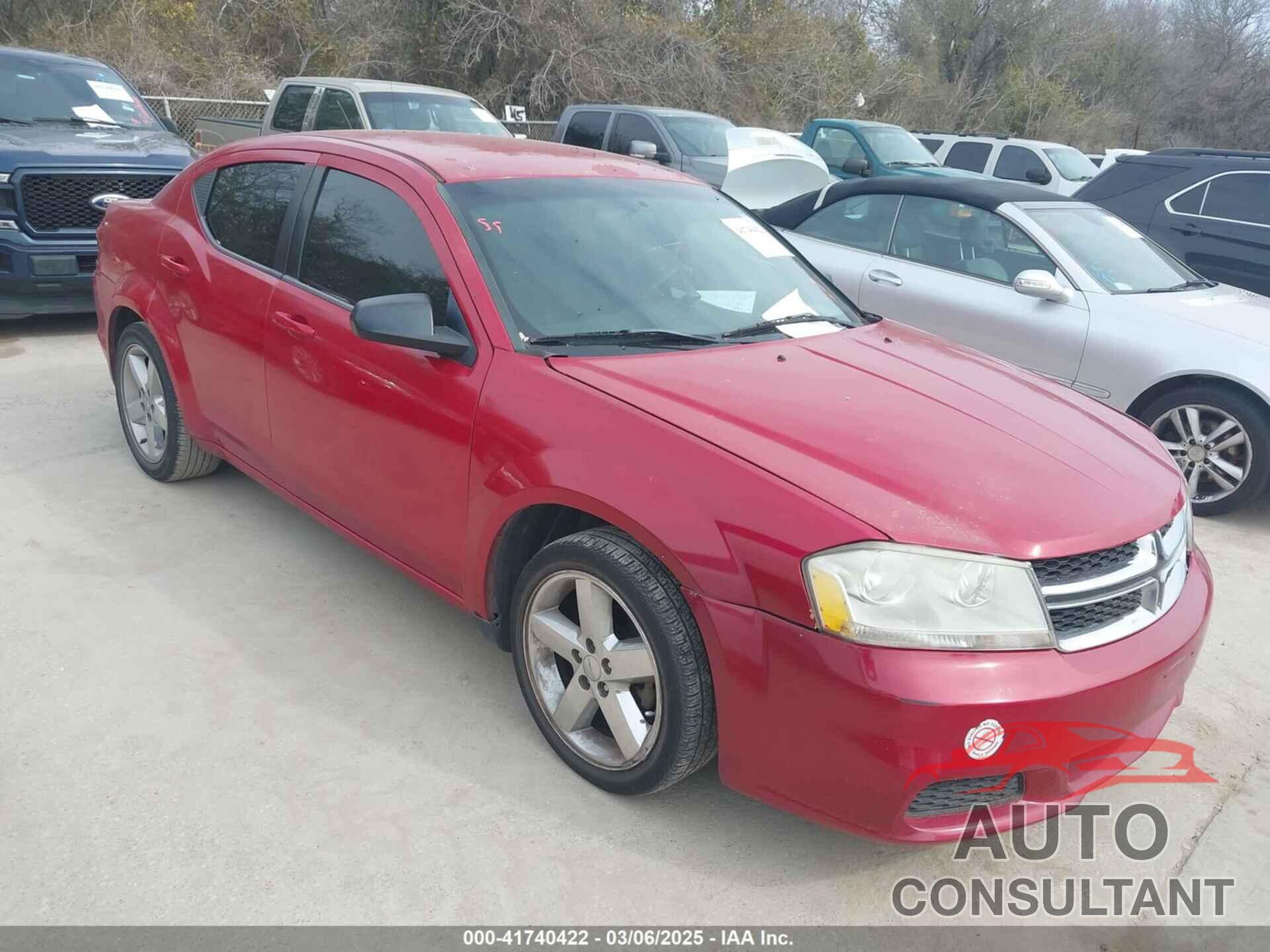DODGE AVENGER 2013 - 1C3CDZAB3DN688238
