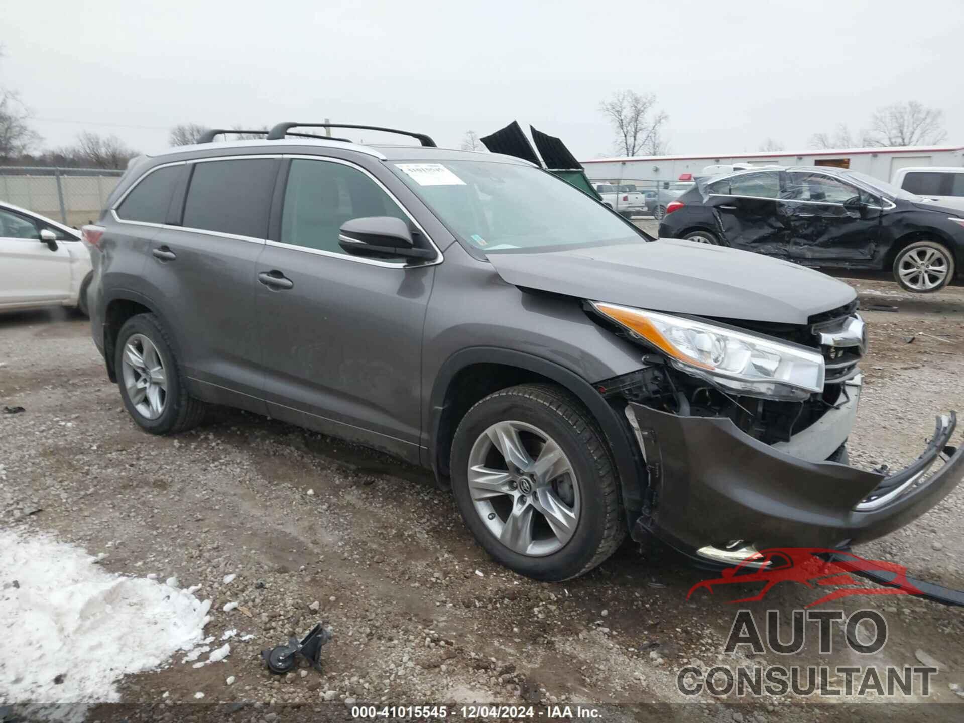 TOYOTA HIGHLANDER 2016 - 5TDDKRFH6GS336109