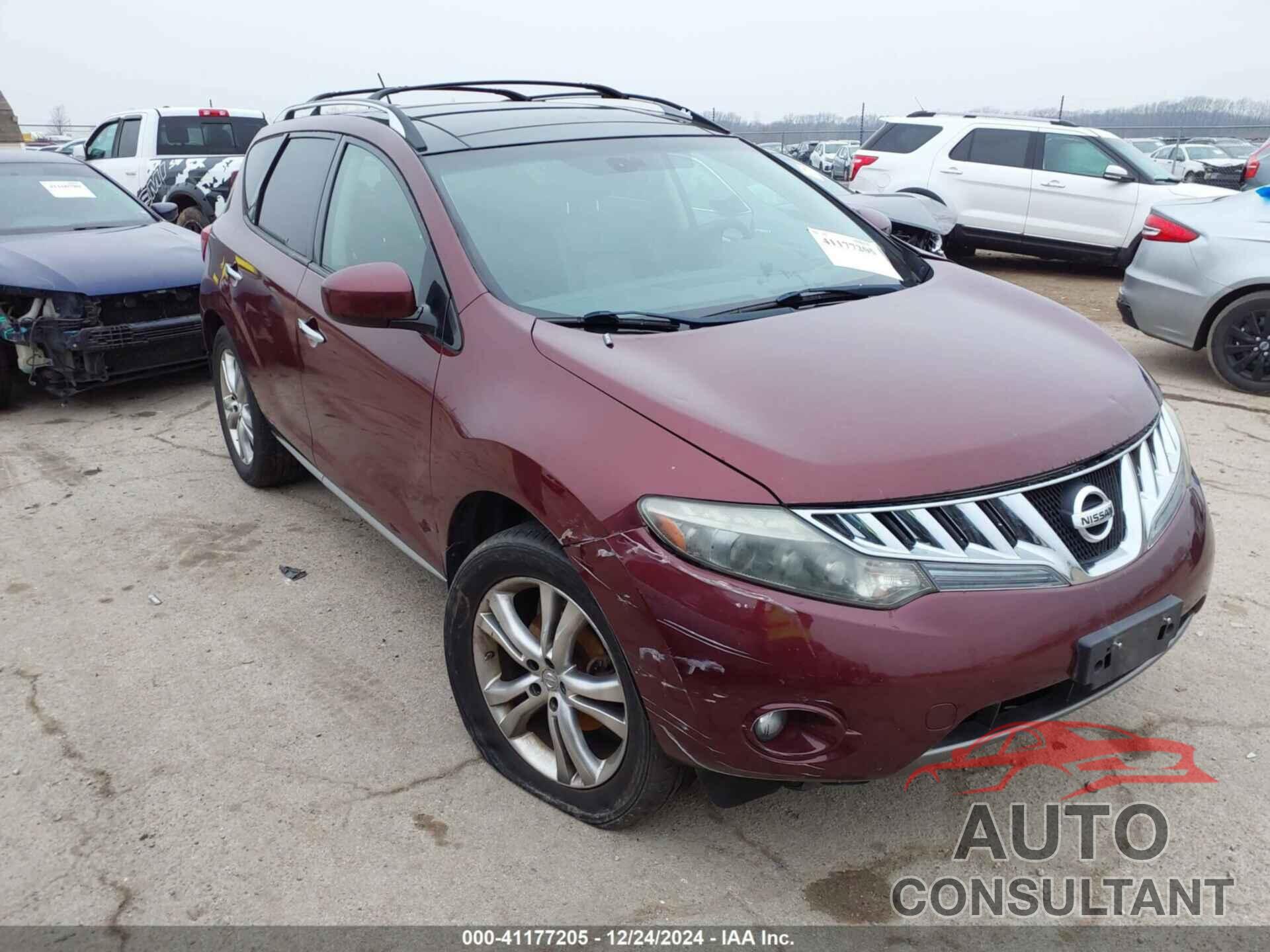 NISSAN MURANO 2009 - JN8AZ18W59W123431