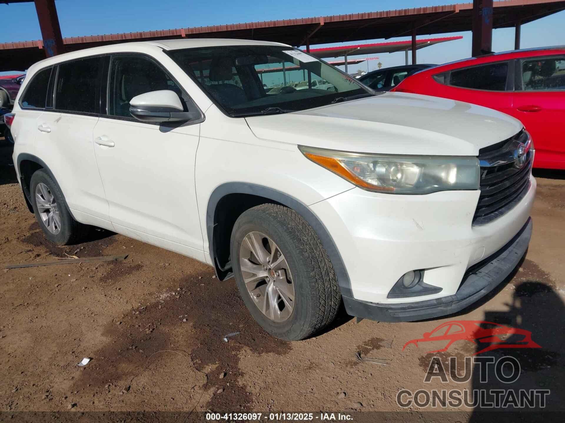 TOYOTA HIGHLANDER 2015 - 5TDBKRFH5FS115459