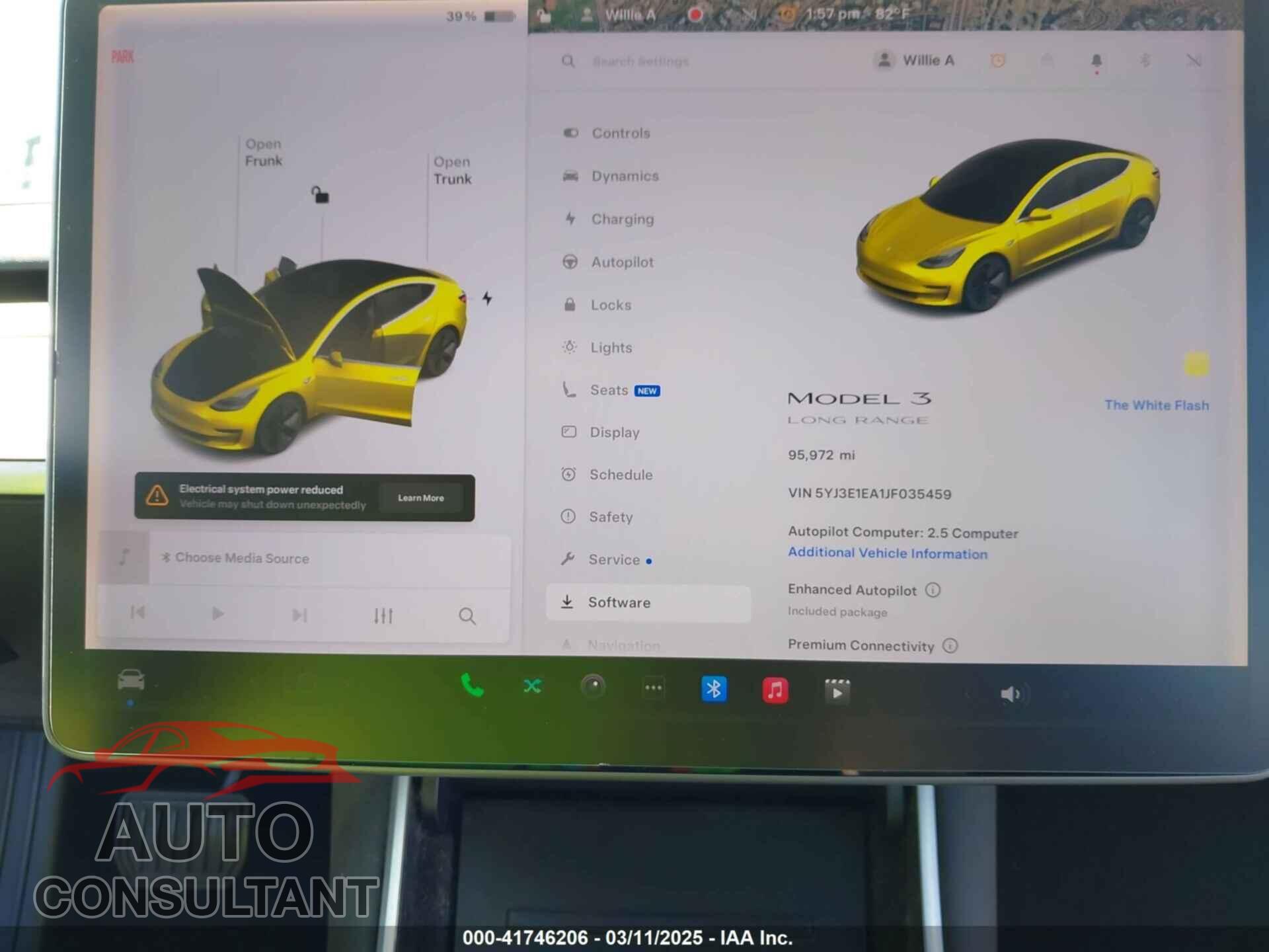 TESLA MODEL 3 2018 - 5YJ3E1EA1JF035459