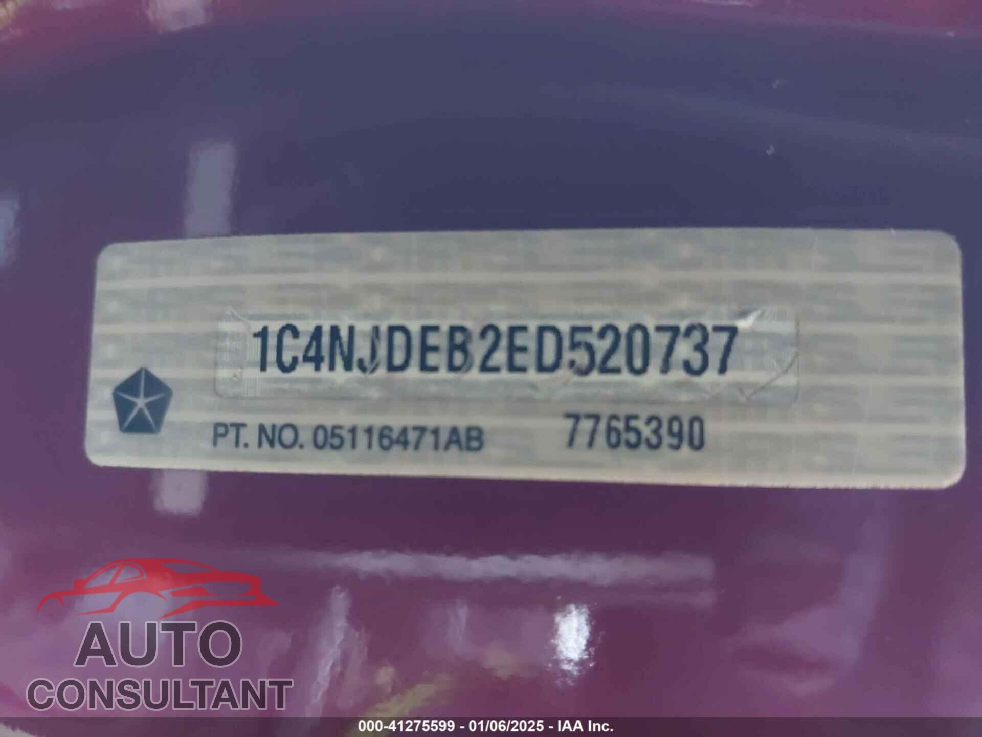 JEEP COMPASS 2014 - 1C4NJDEB2ED520737