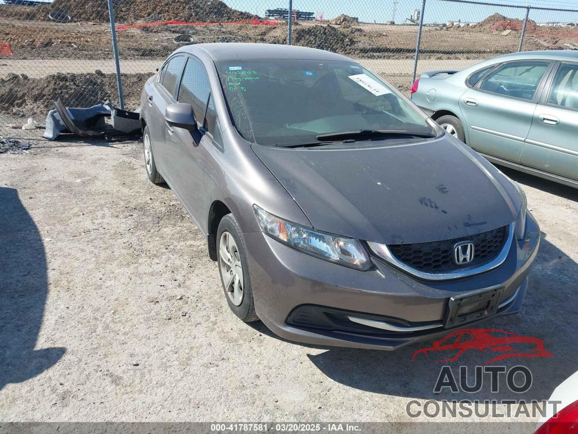HONDA CIVIC 2013 - 19XFB2F59DE032574