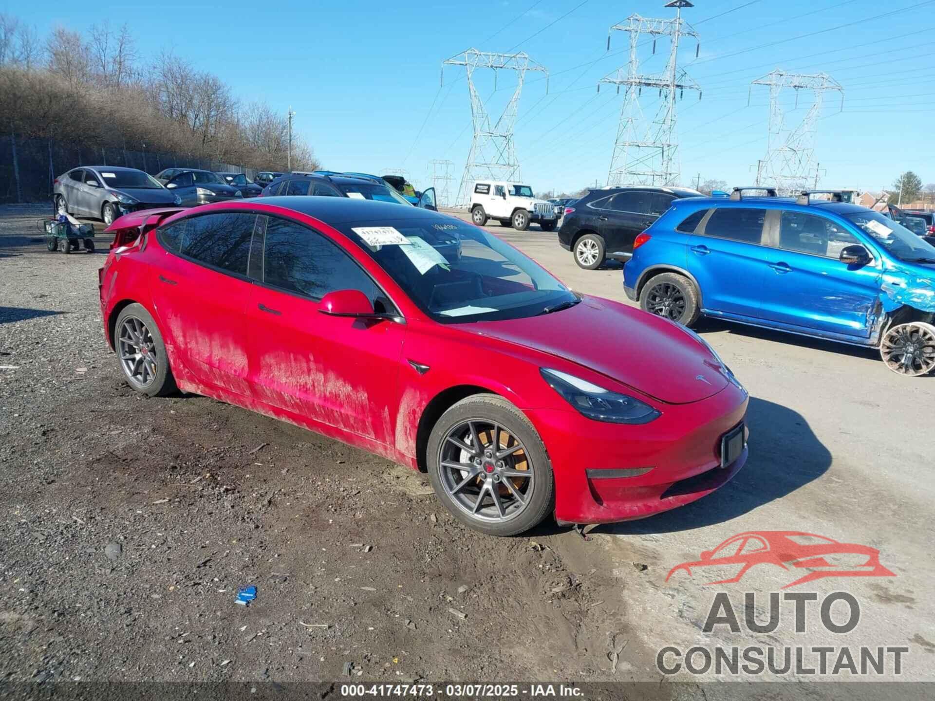 TESLA MODEL 3 2022 - 5YJ3E1EB9NF186435