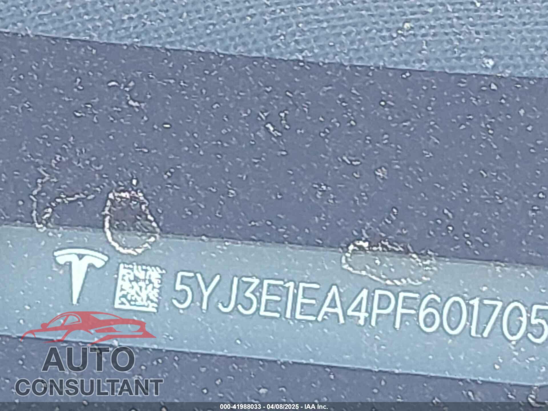 TESLA MODEL 3 2023 - 5YJ3E1EA4PF601705
