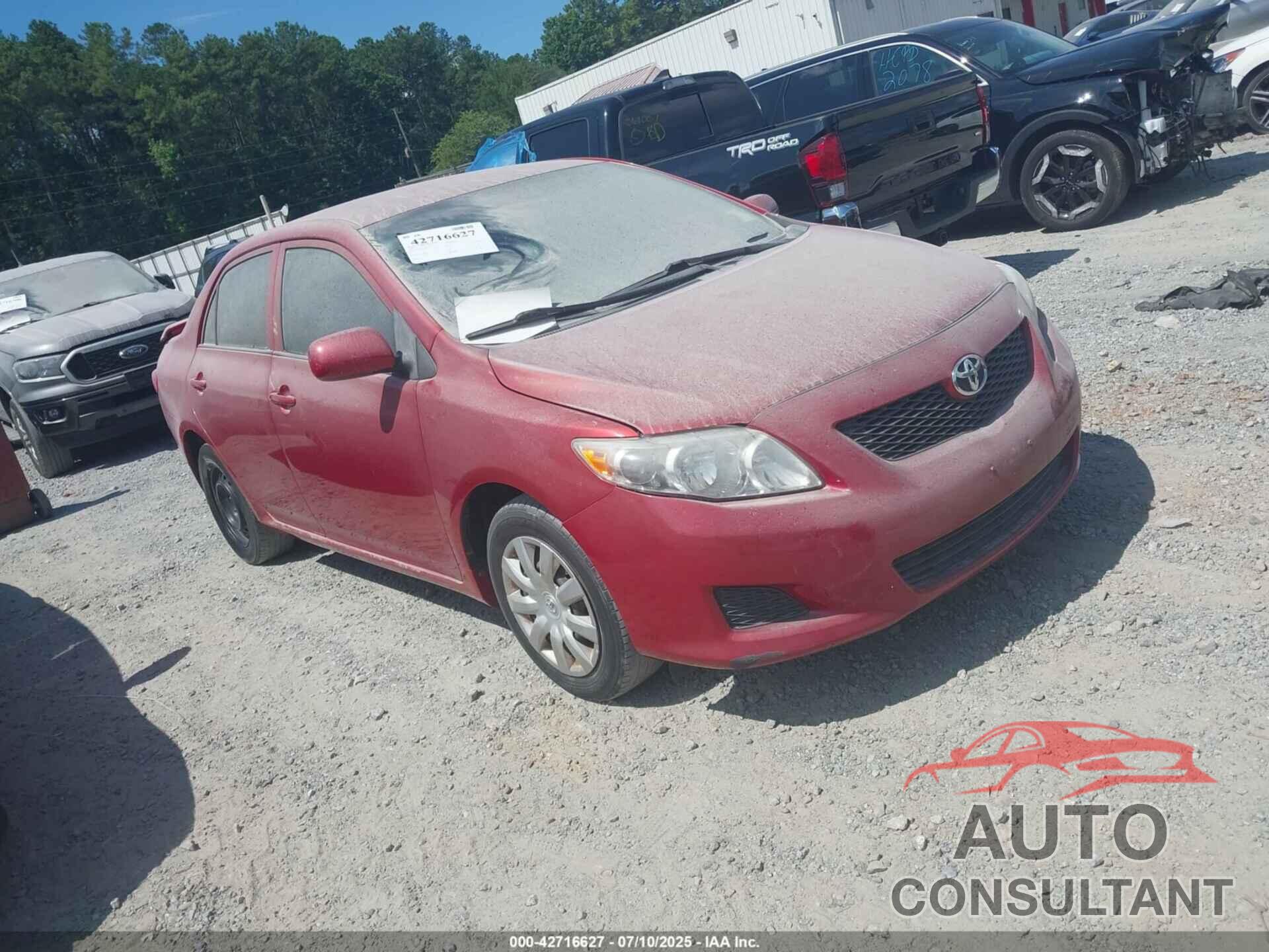 TOYOTA COROLLA 2009 - JTDBL40E599035337