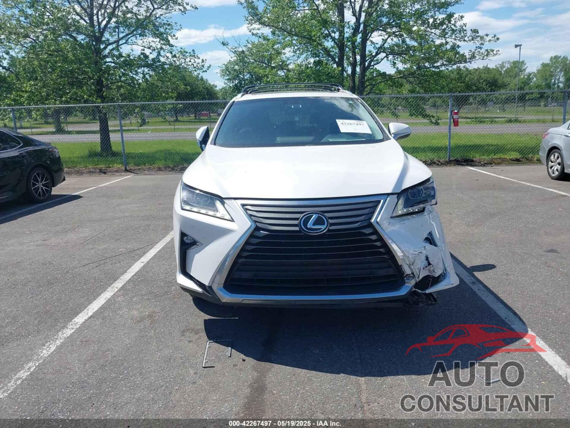LEXUS RX 2016 - 2T2BZMCA1GC018531