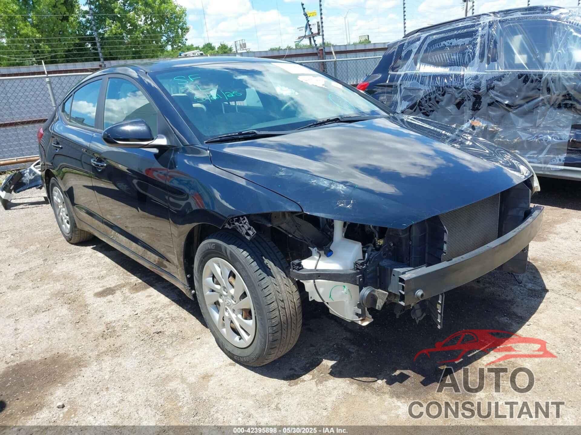 HYUNDAI ELANTRA 2017 - KMHD74LF4HU116645
