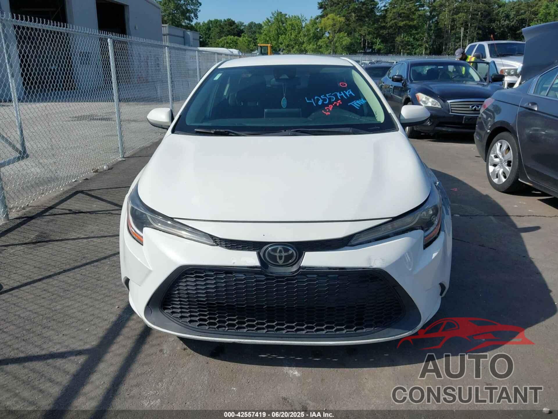 TOYOTA COROLLA 2020 - JTDEPRAE1LJ074865