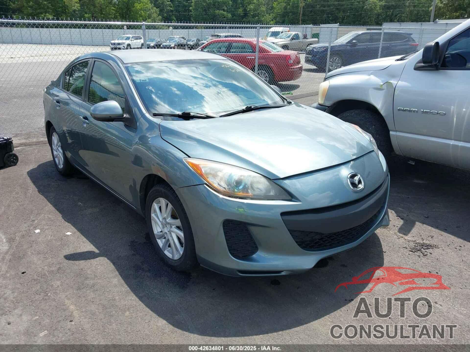MAZDA MAZDA3 2012 - JM1BL1V77C1698374