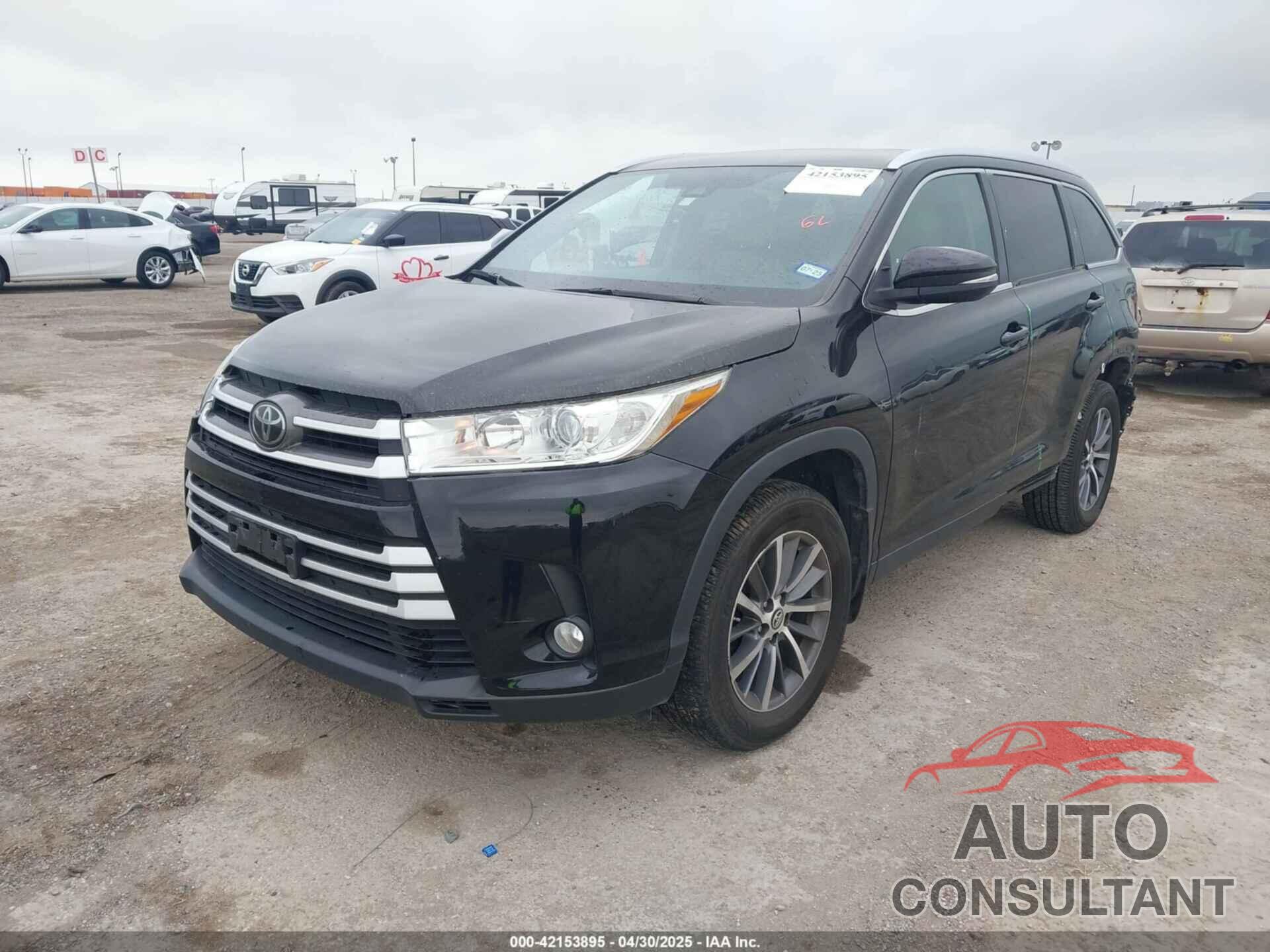 TOYOTA HIGHLANDER 2019 - 5TDJZRFHXKS573838