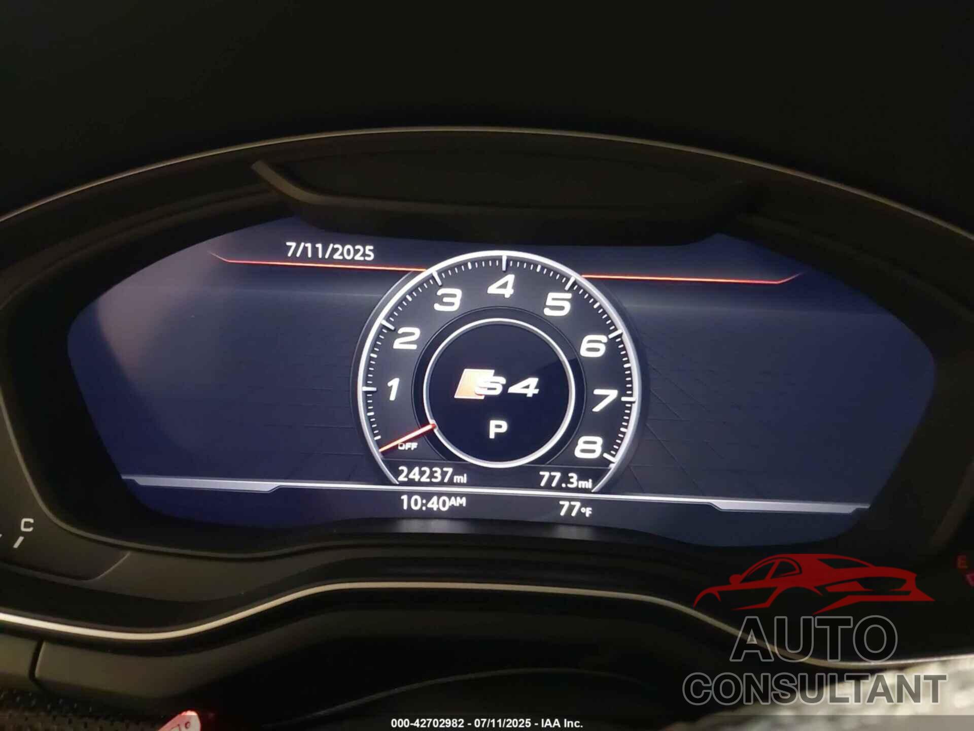 AUDI S4 2019 - WAUB4AF43KA005782