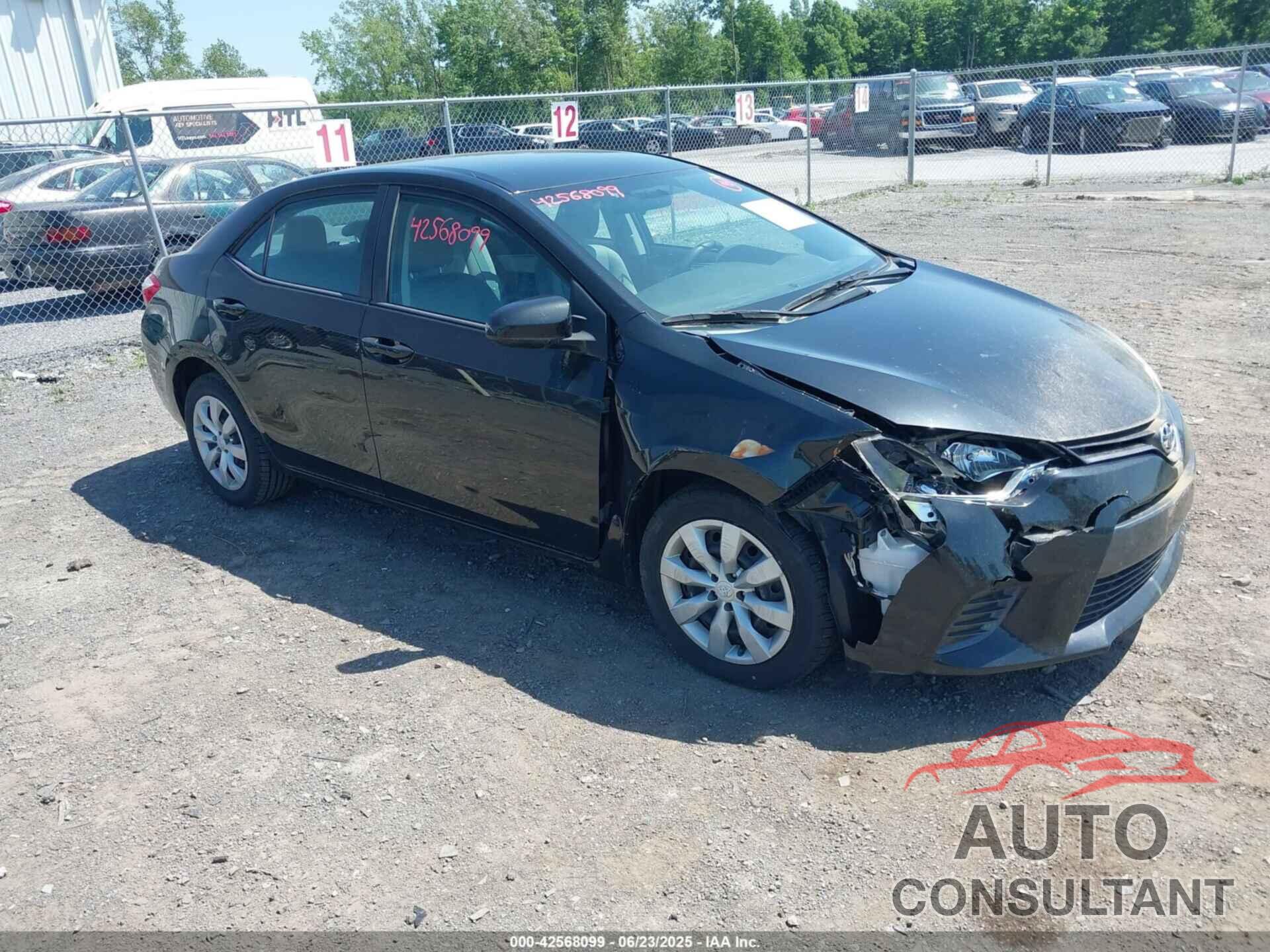 TOYOTA COROLLA 2015 - 2T1BURHE1FC245888