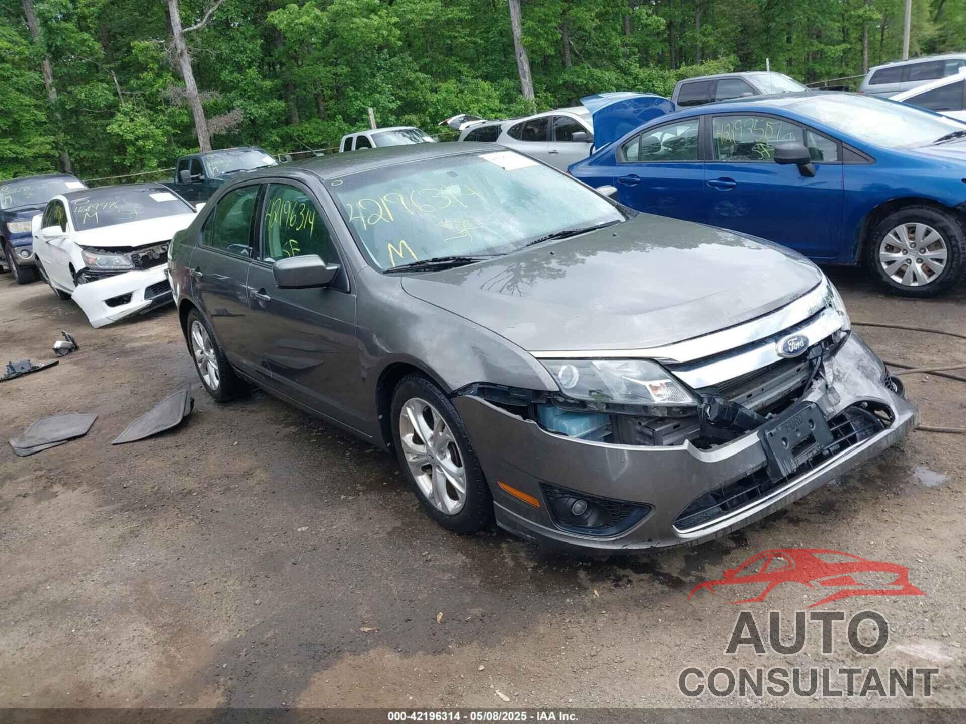 FORD FUSION 2012 - 3FAHP0HA3CR325764