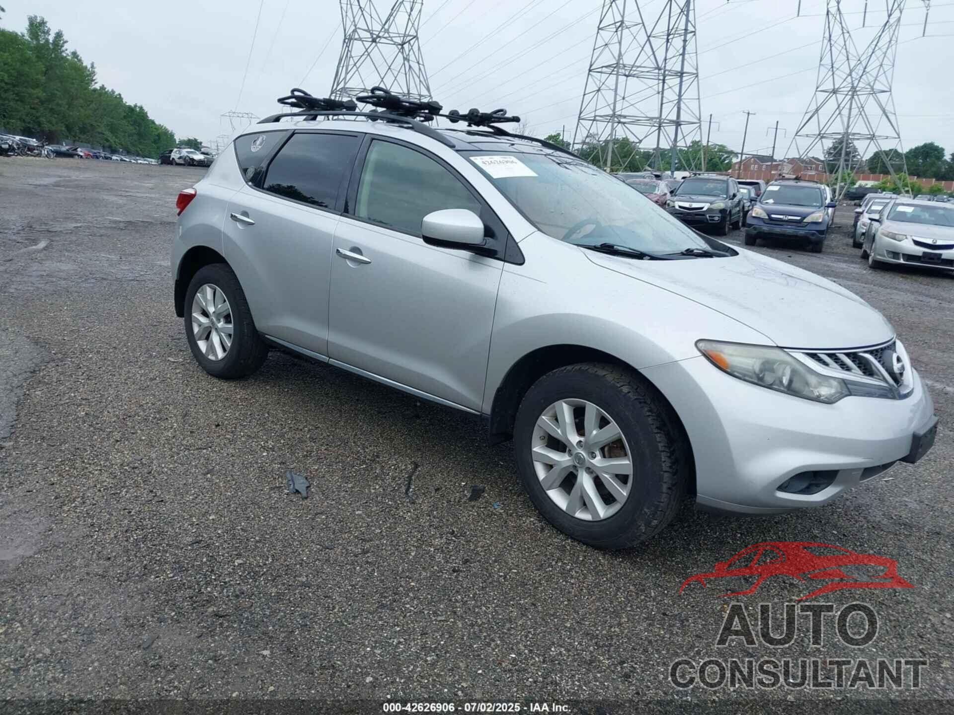 NISSAN MURANO 2012 - JN8AZ1MW5CW239483