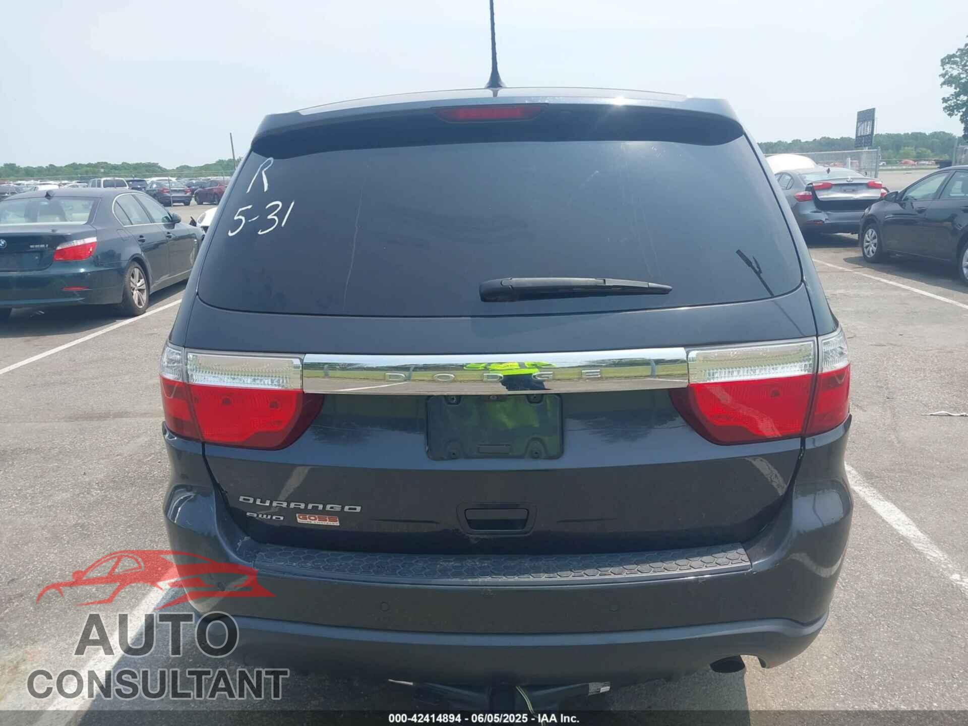DODGE DURANGO 2013 - 1C4RDJAG9DC678845