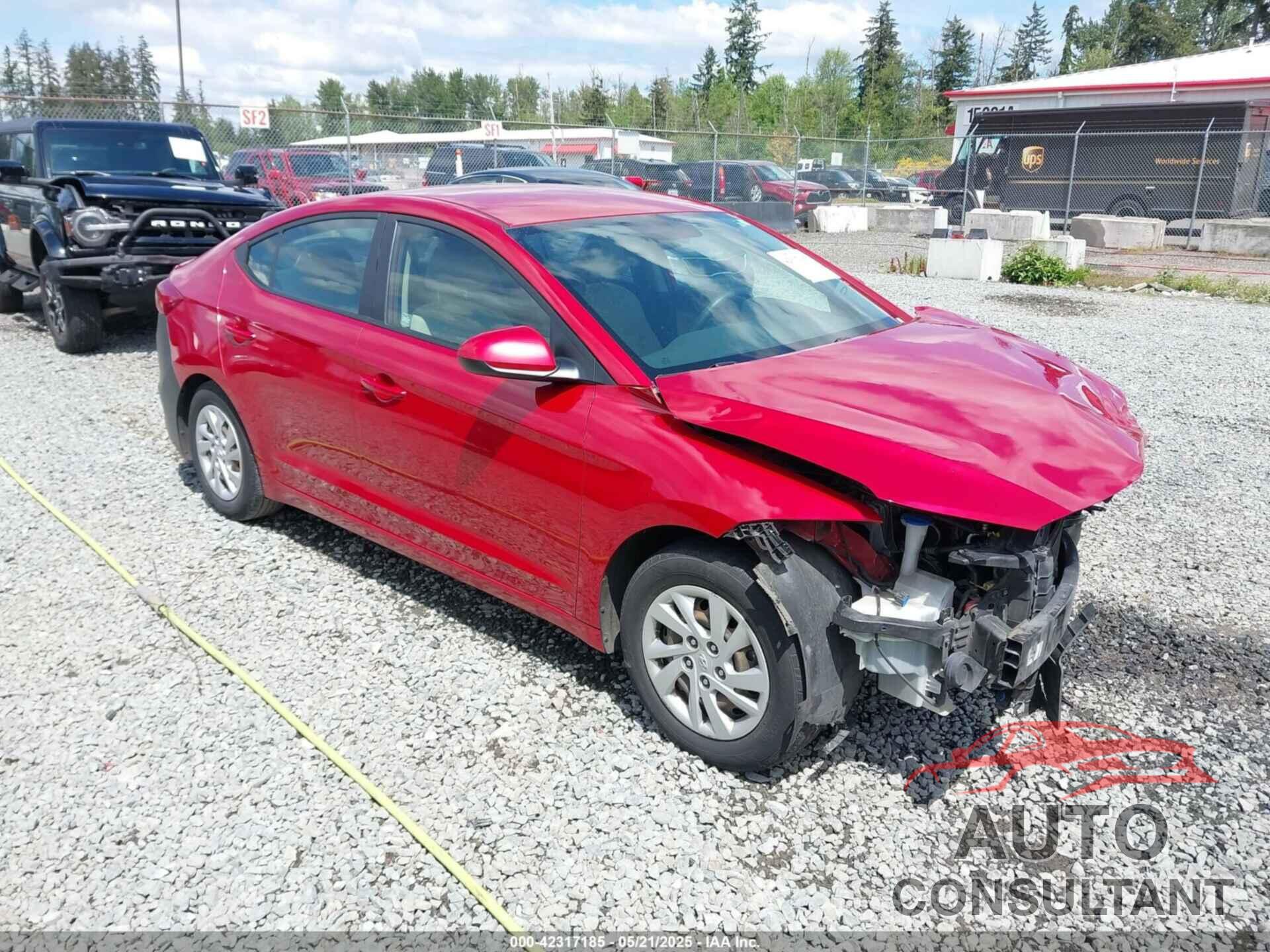 HYUNDAI ELANTRA 2018 - 5NPD74LF2JH263499