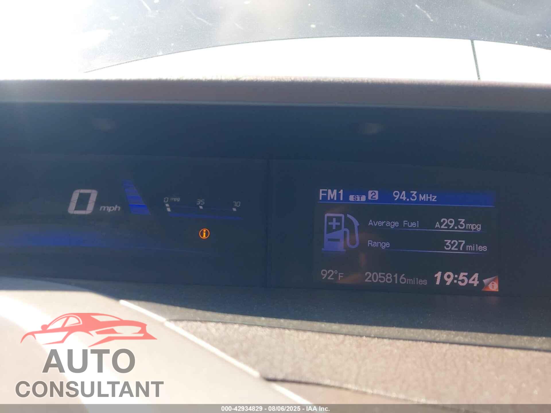 HONDA CIVIC 2012 - 19XFB2F85CE309794