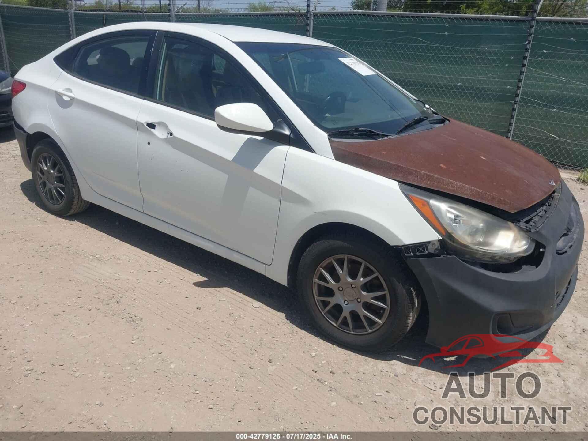 HYUNDAI ACCENT 2012 - KMHCT4AE9CU231249
