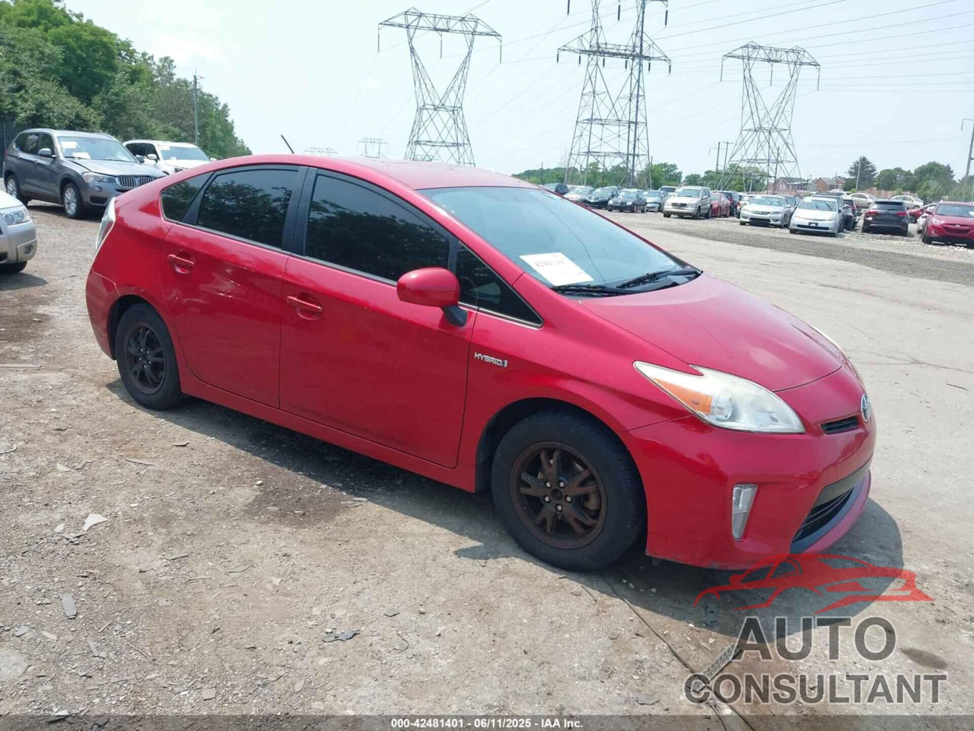 TOYOTA PRIUS 2012 - JTDKN3DUXC5407503