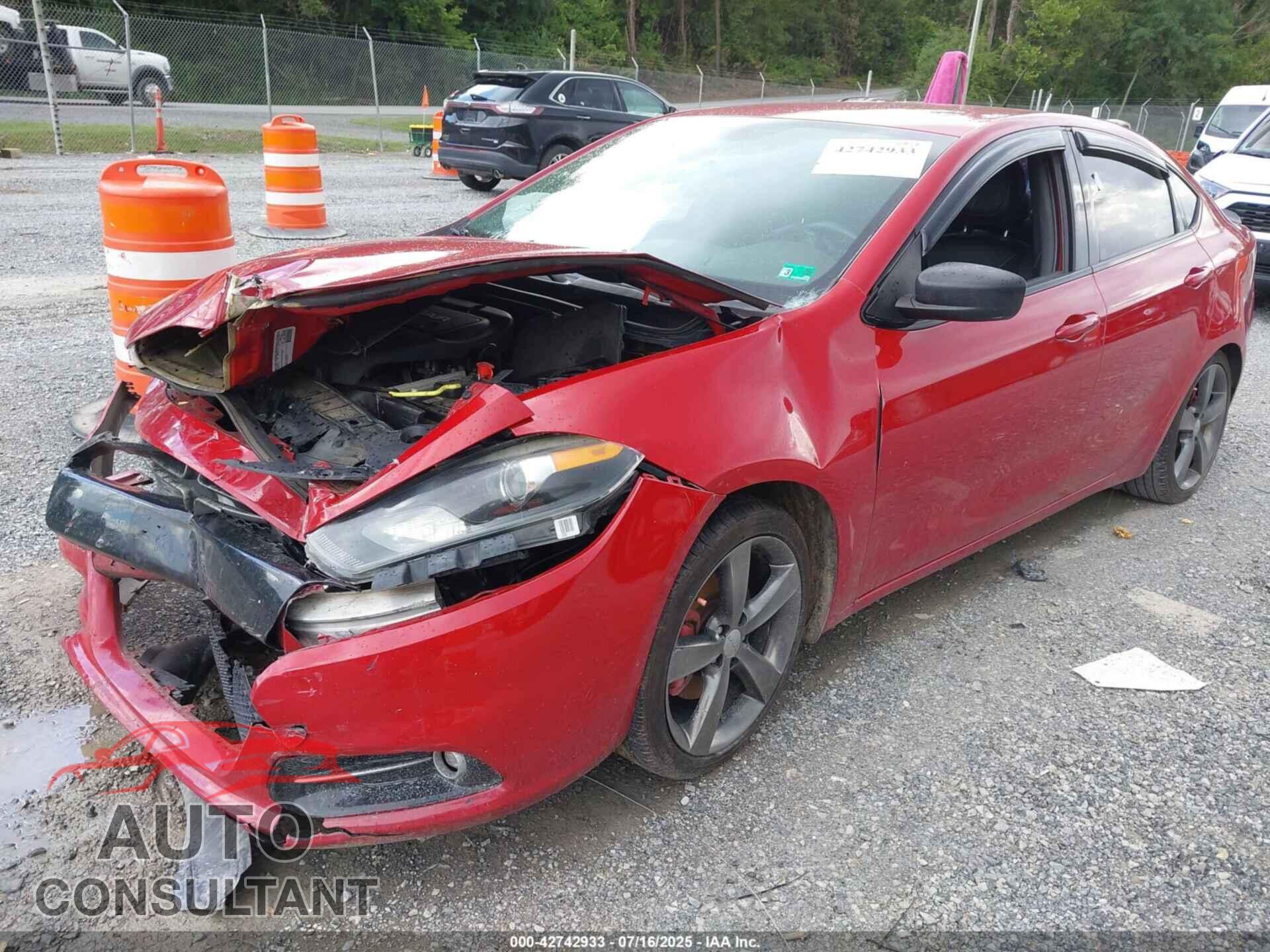 DODGE DART 2015 - 1C3CDFEB3FD205607
