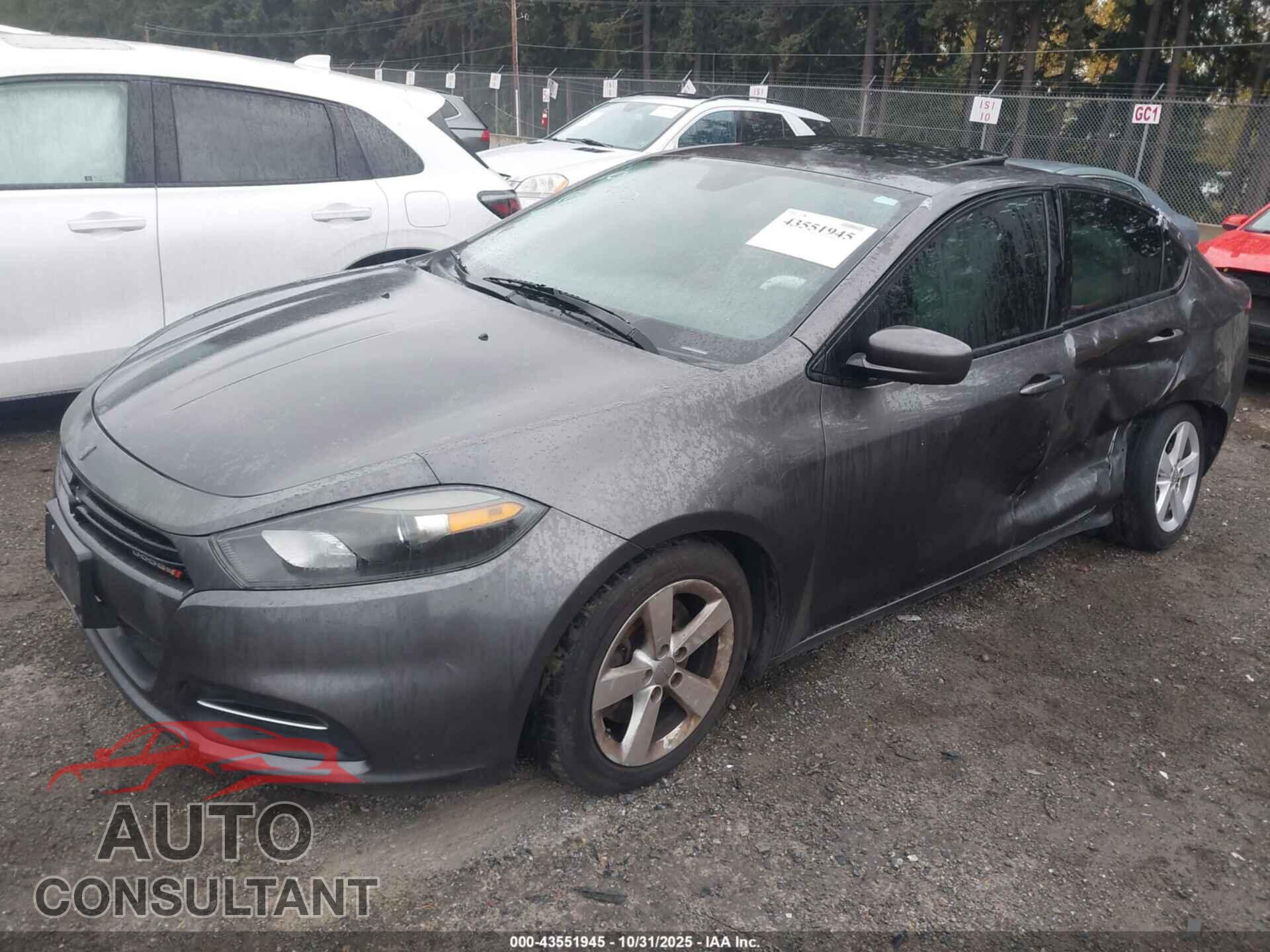 DODGE DART 2015 - 1C3CDFBB4FD406808