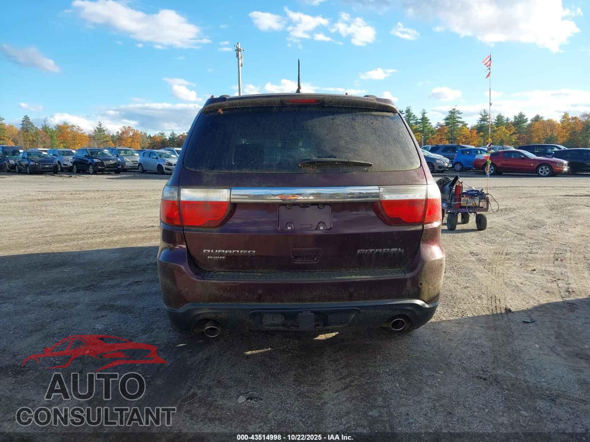 DODGE DURANGO 2012 - 1C4SDJET0CC331072