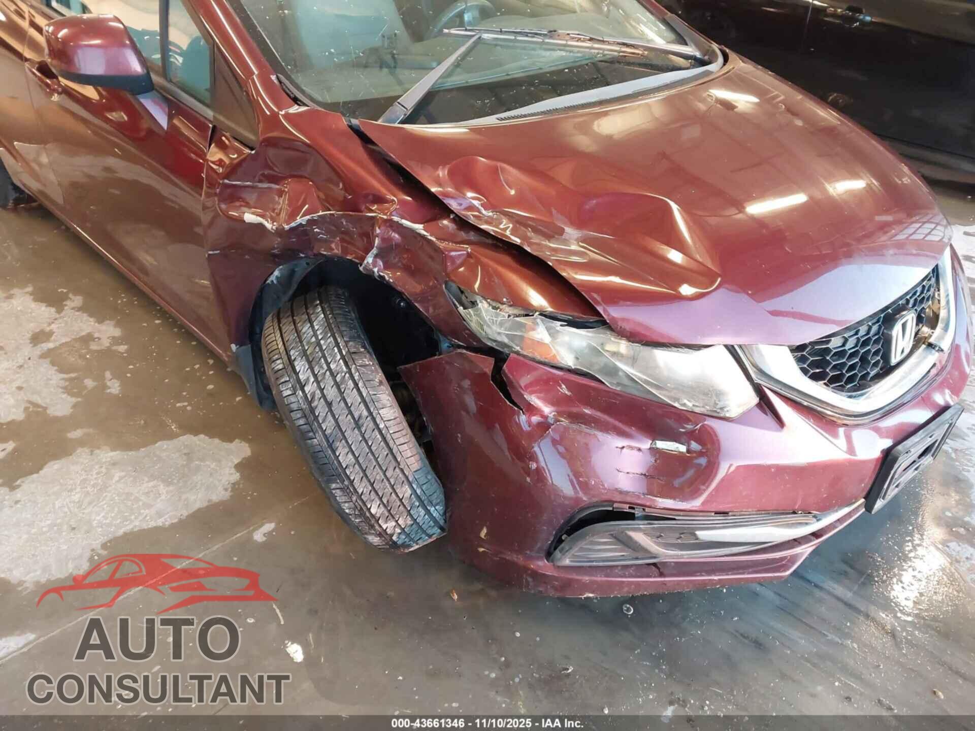 HONDA CIVIC 2013 - 19XFB2F82DE035357