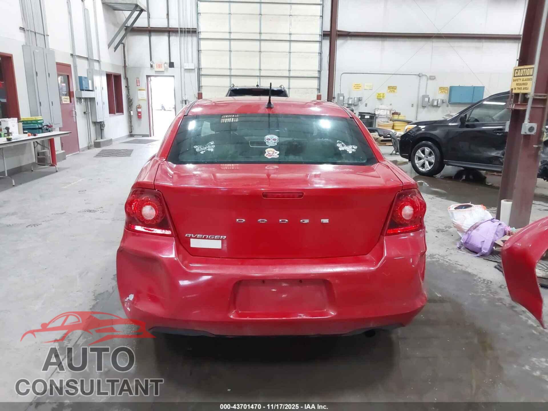 DODGE AVENGER 2012 - 1C3CDZAB5CN294562